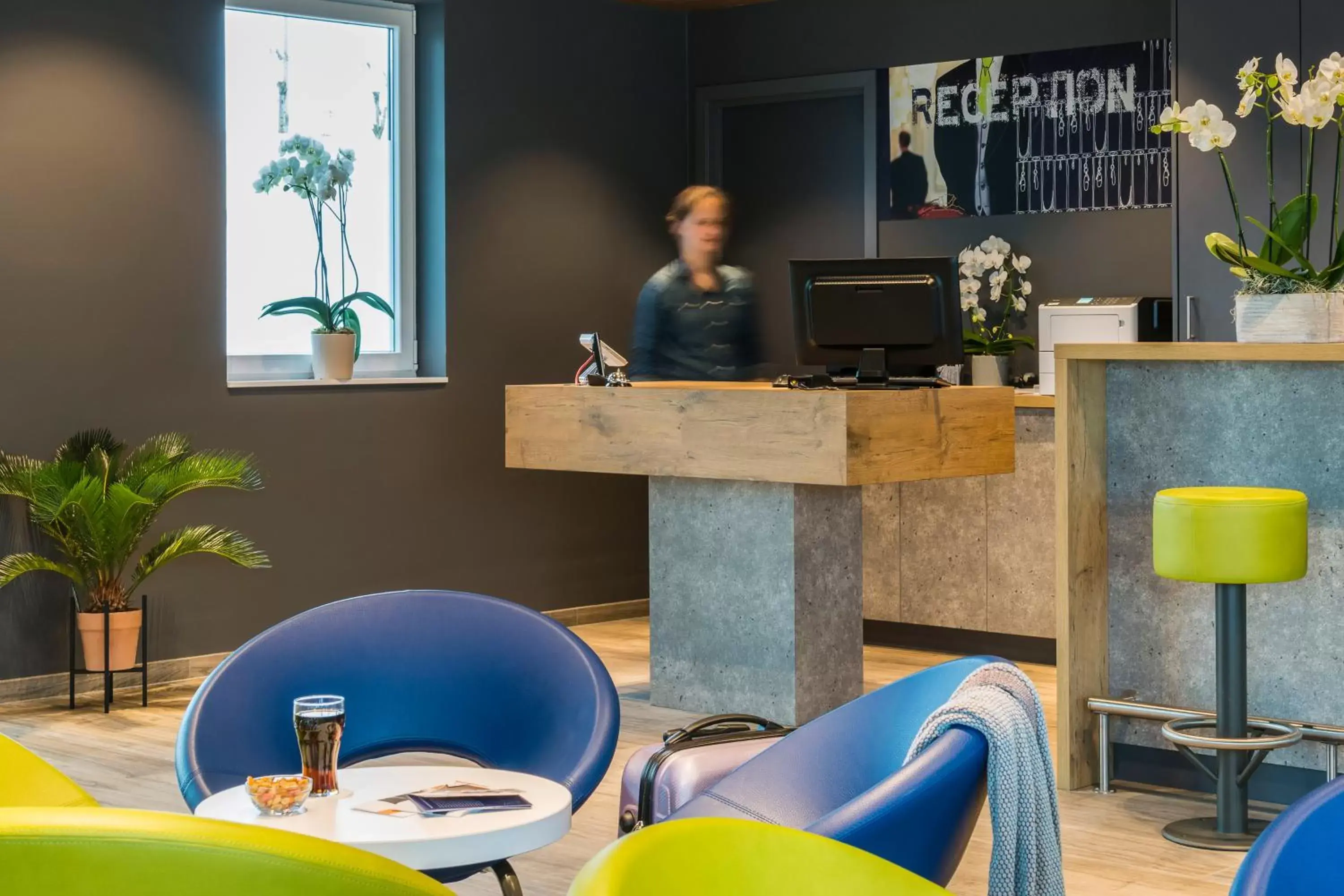 Lobby or reception, Lobby/Reception in ibis budget Brugge Jabbeke