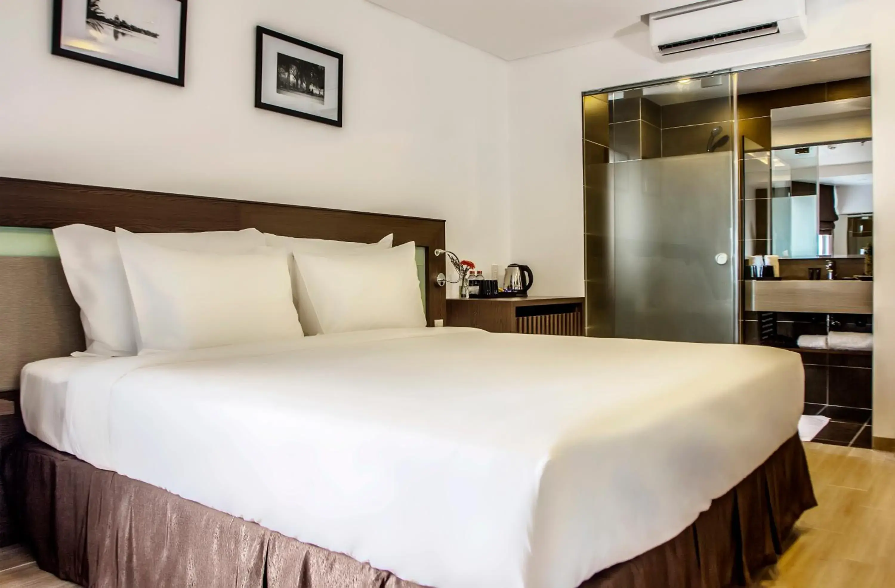 Bed in Aroma Nha Trang Boutique Hotel