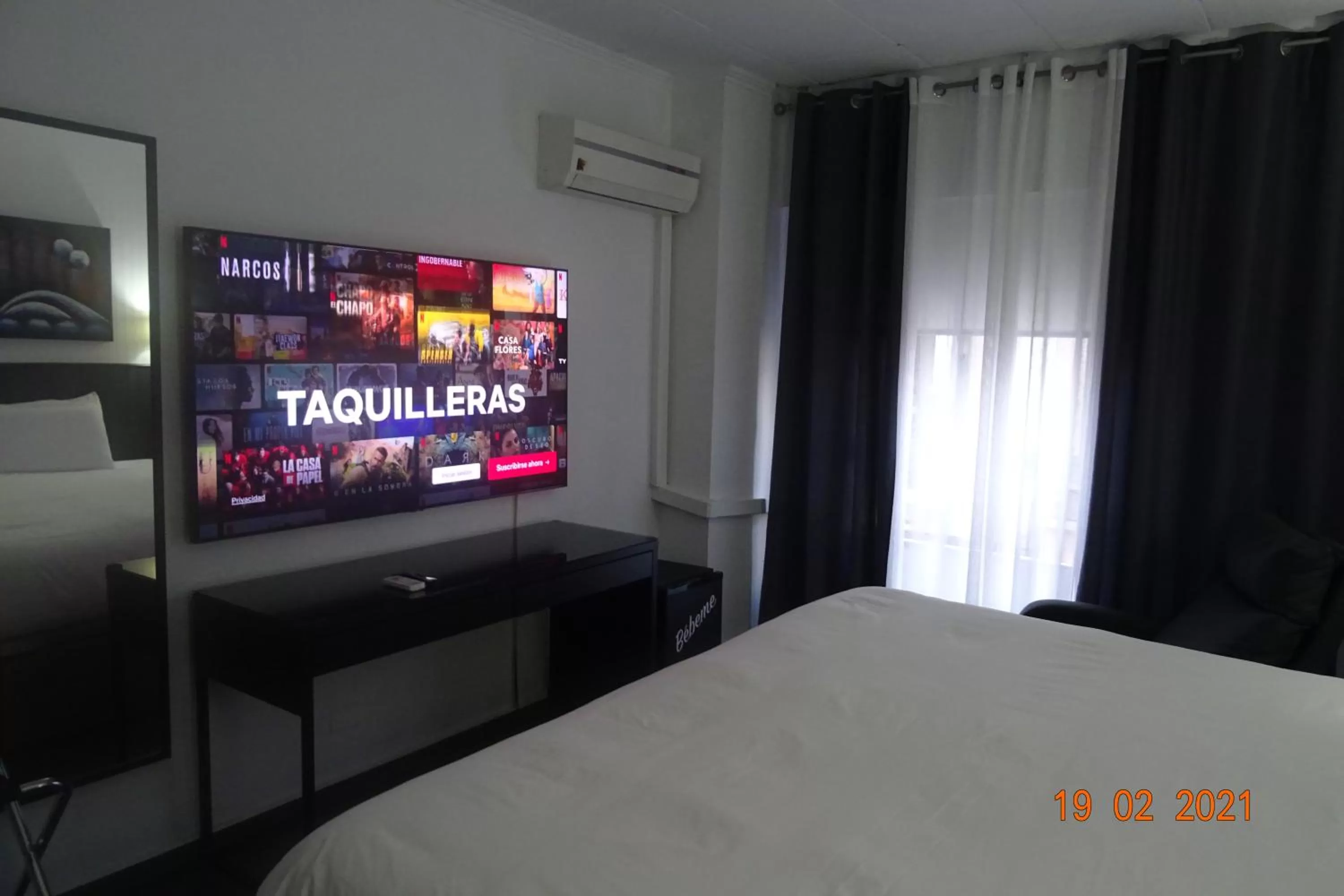 Bed in Hotel Carlos III