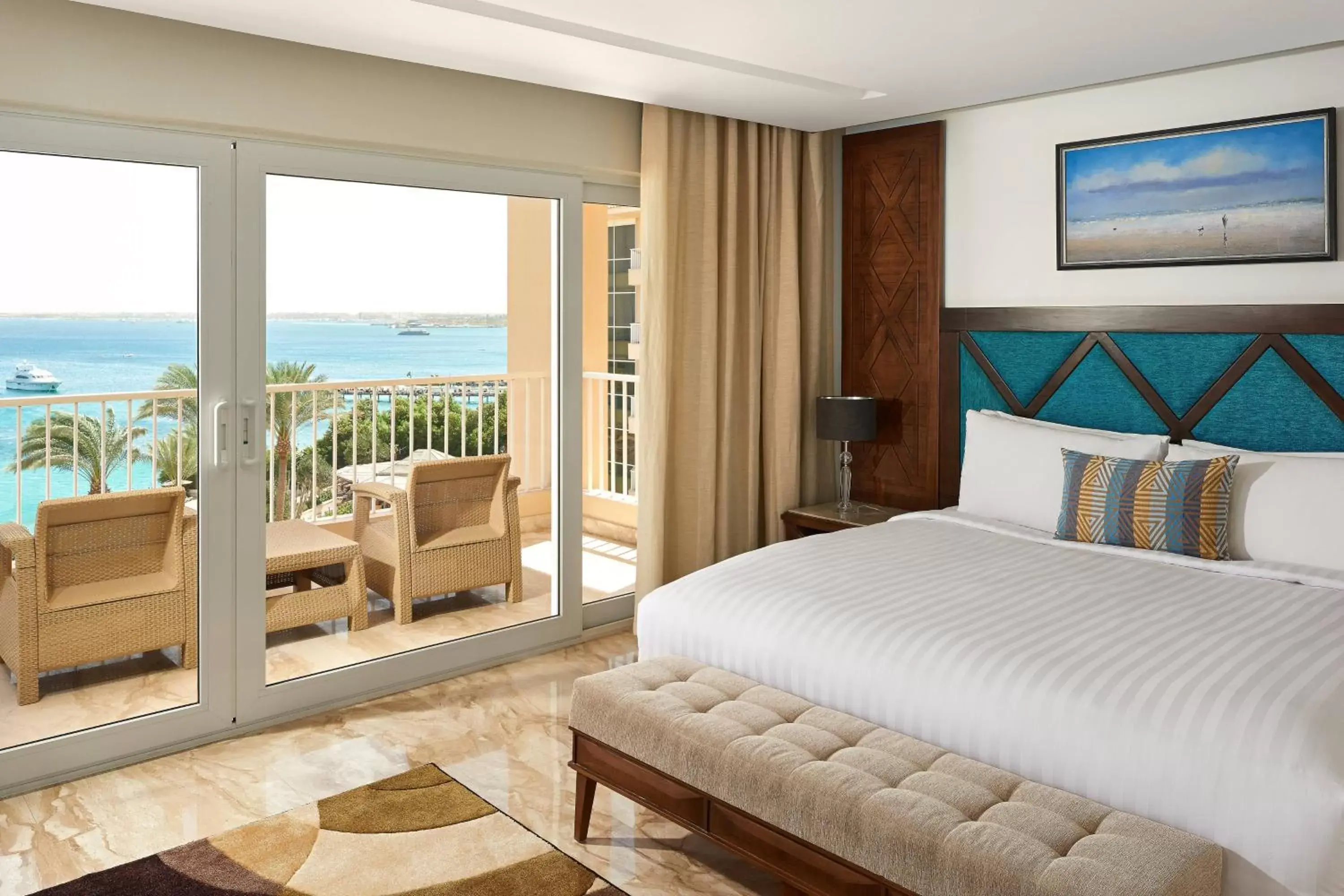 Bedroom in Hurghada Marriott Red Sea Beach Resort