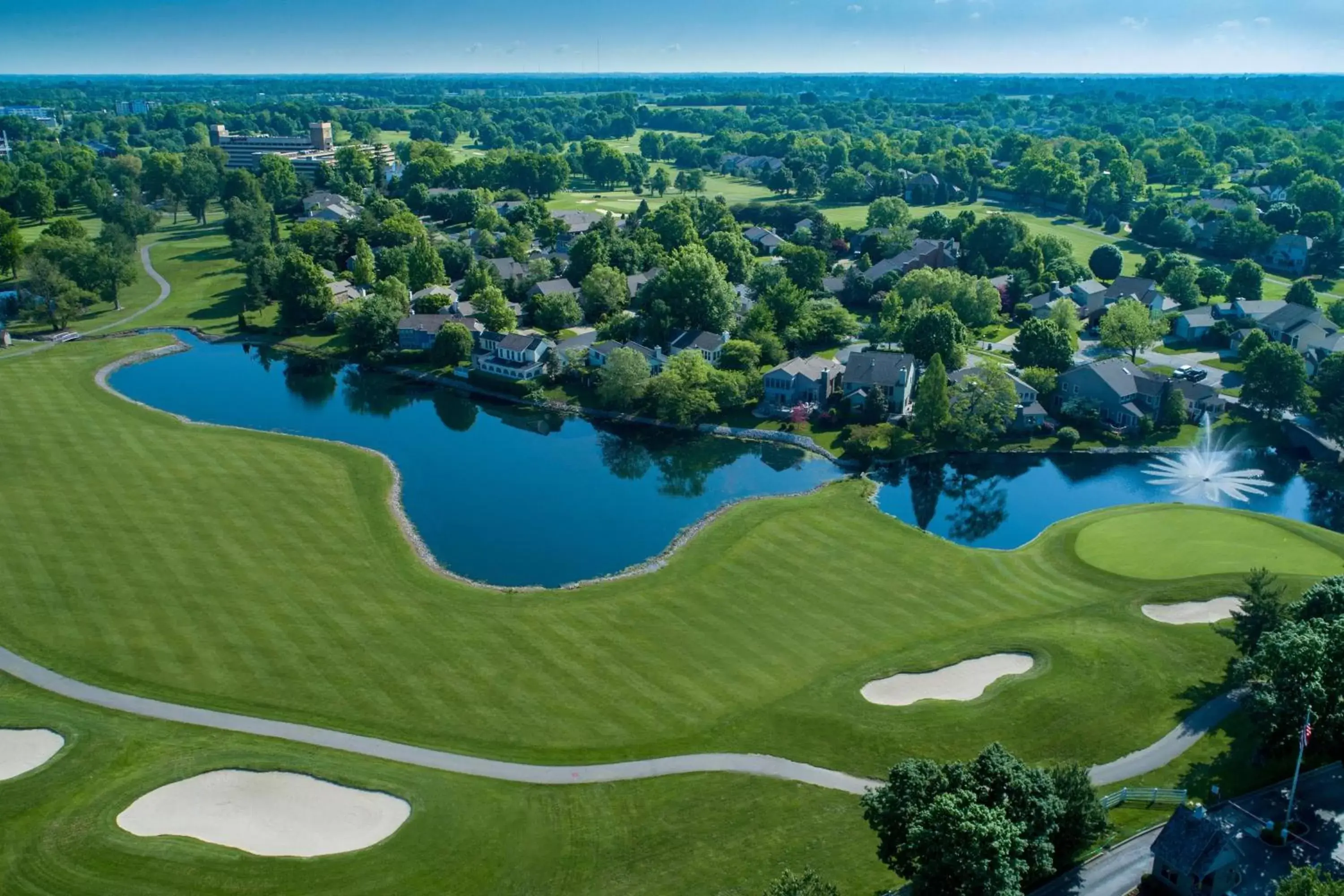 Golfcourse, Bird's-eye View in Lexington Griffin Gate Marriott Golf Resort & Spa