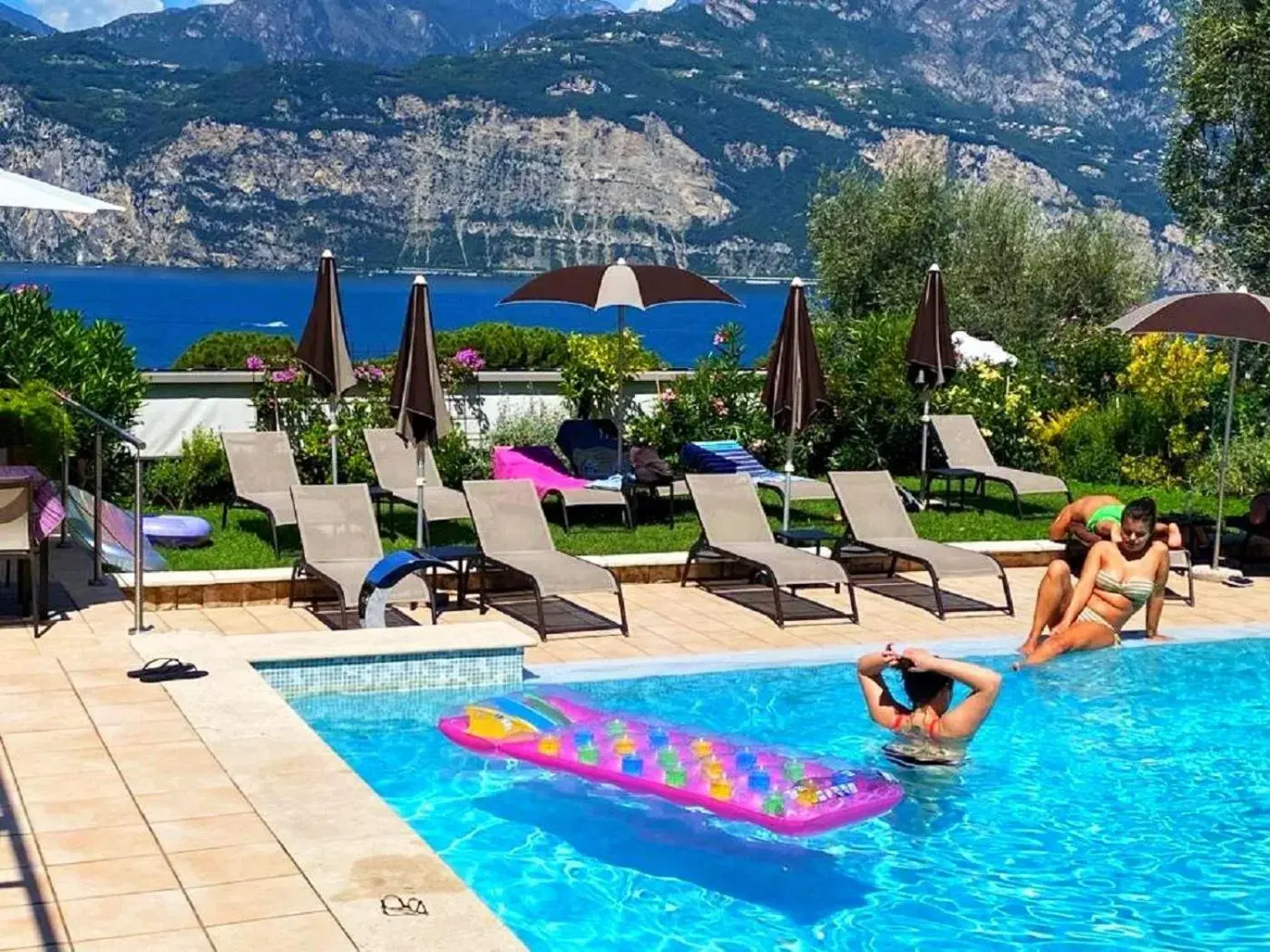 People, Swimming Pool in Hotel Antonella
