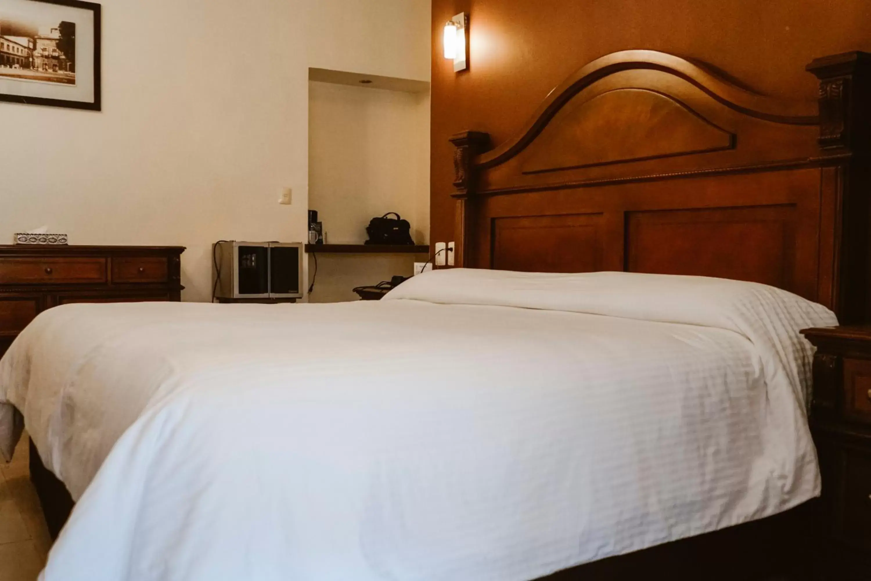 Bed in Hotel Puebla de Antaño