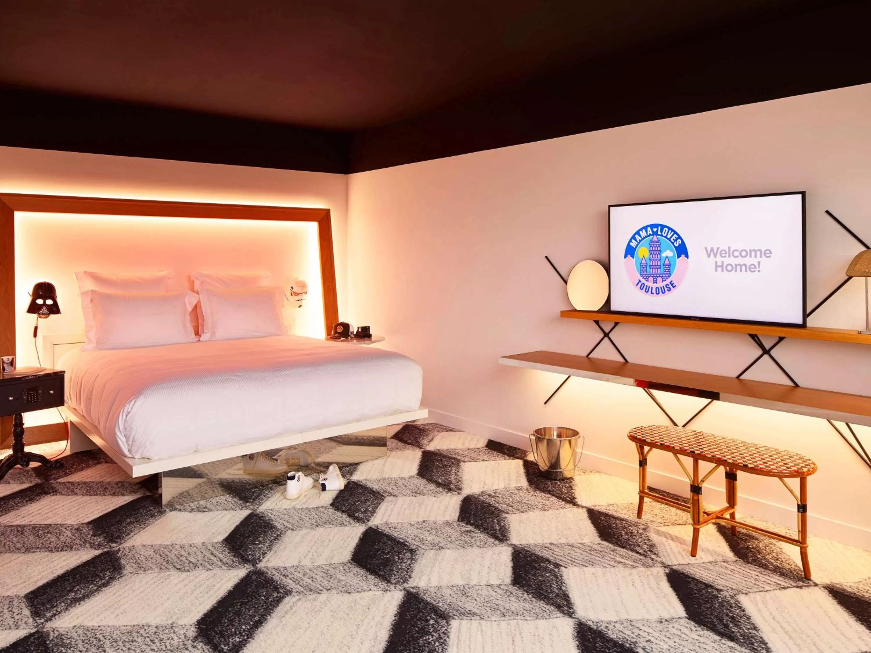 Photo of the whole room, Bed in Mama Shelter Toulouse