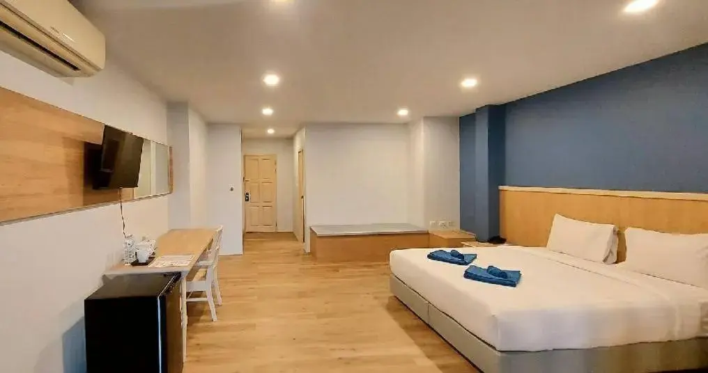 TV and multimedia, Bed in Karon Living Room - SHA Plus TV and multimedia, Bed in Karon Living Room - SHA Plus