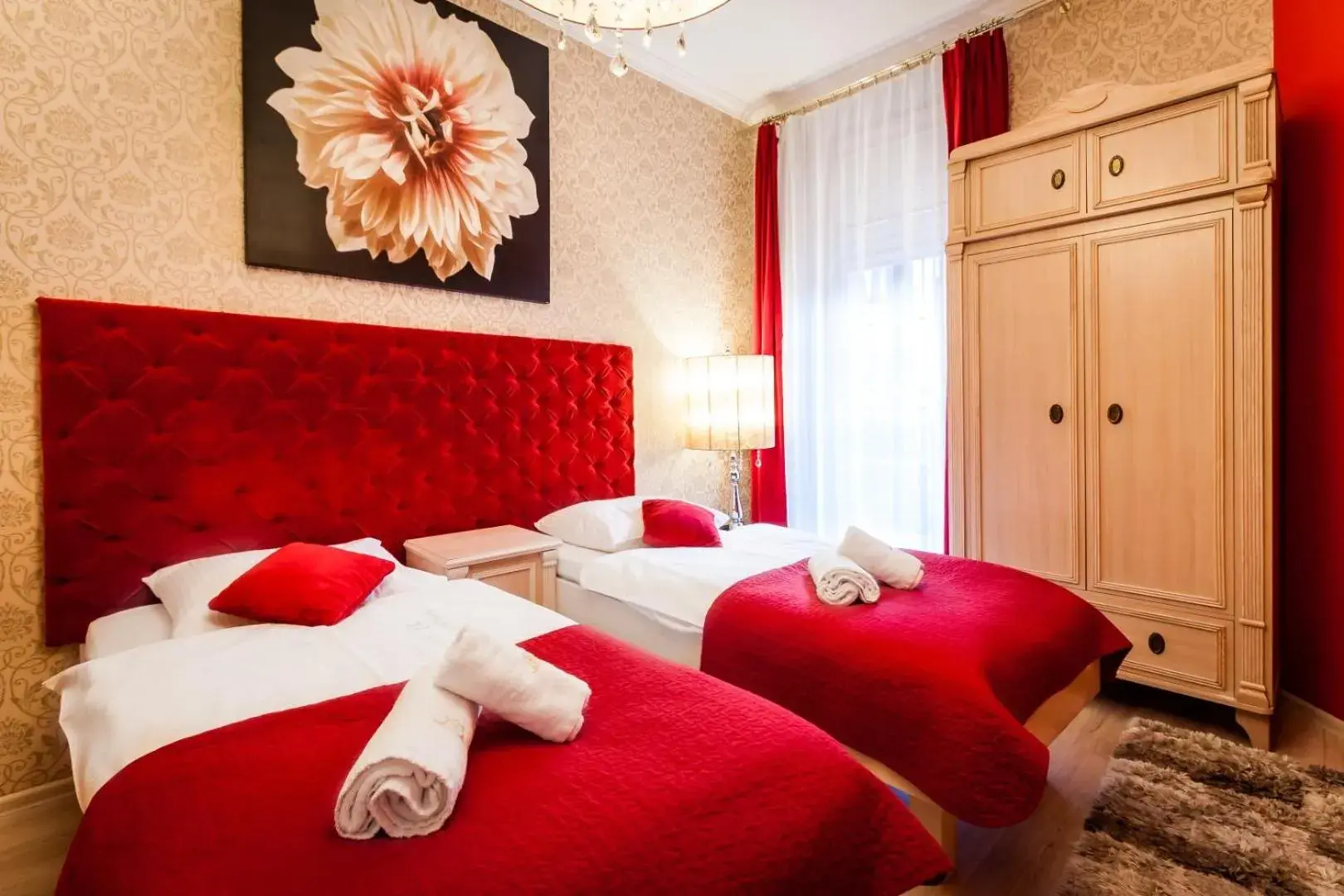 Bed in Aparthotel Oberża Bed in Aparthotel Oberża