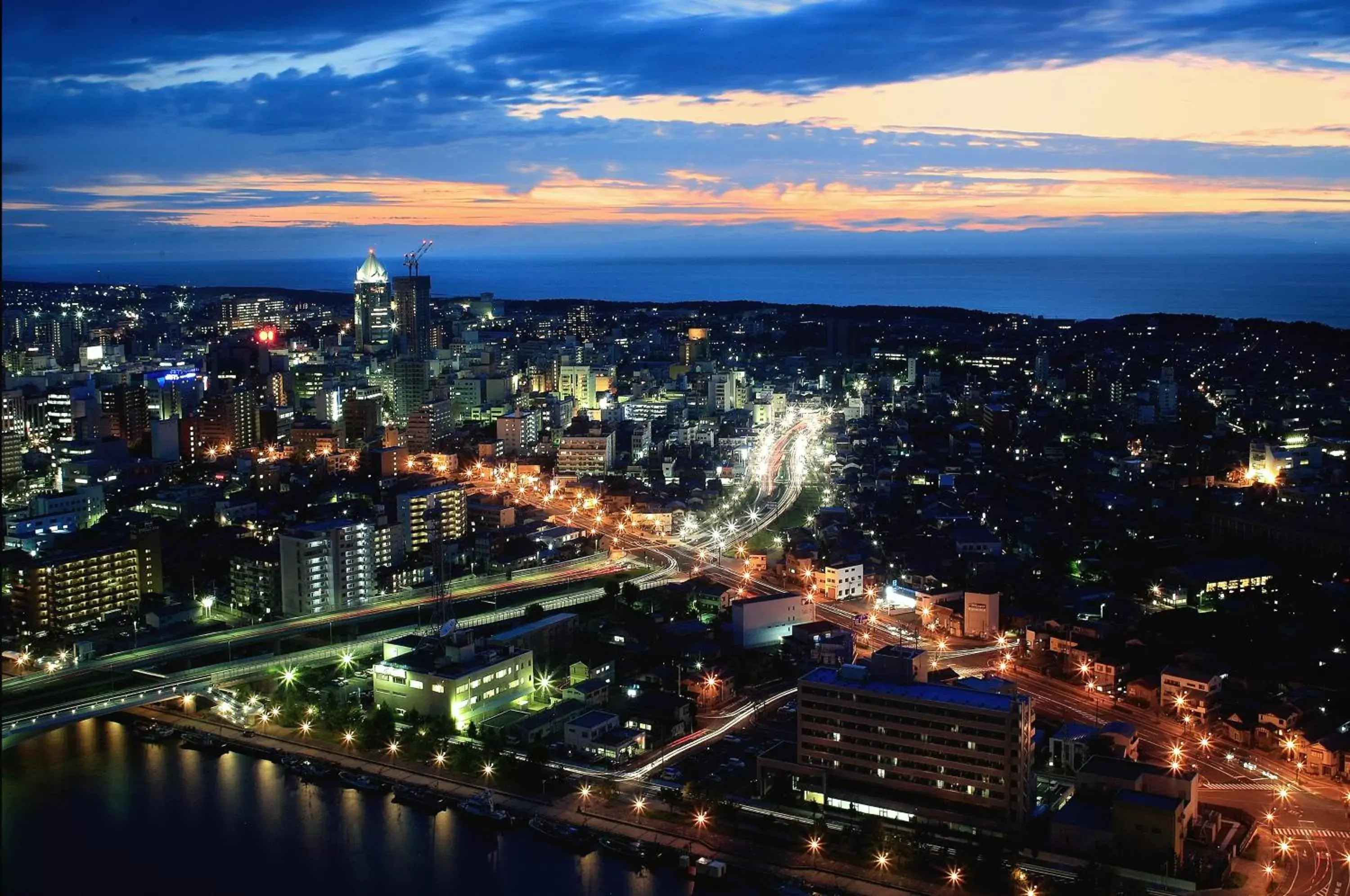 City view, Bird's-eye View in Hotel Nikko Niigata