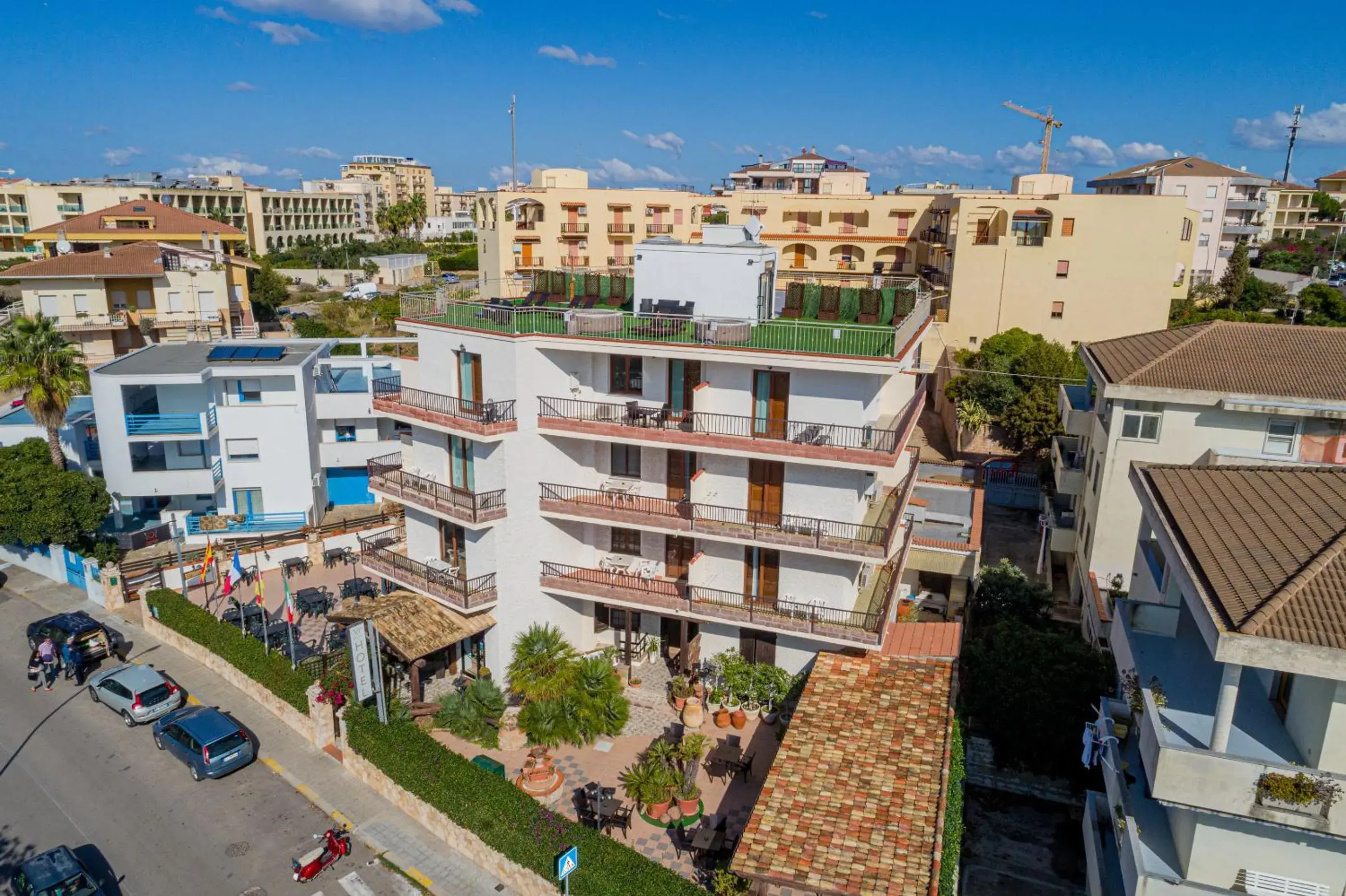 Bird's eye view in Hotel Villa Piras