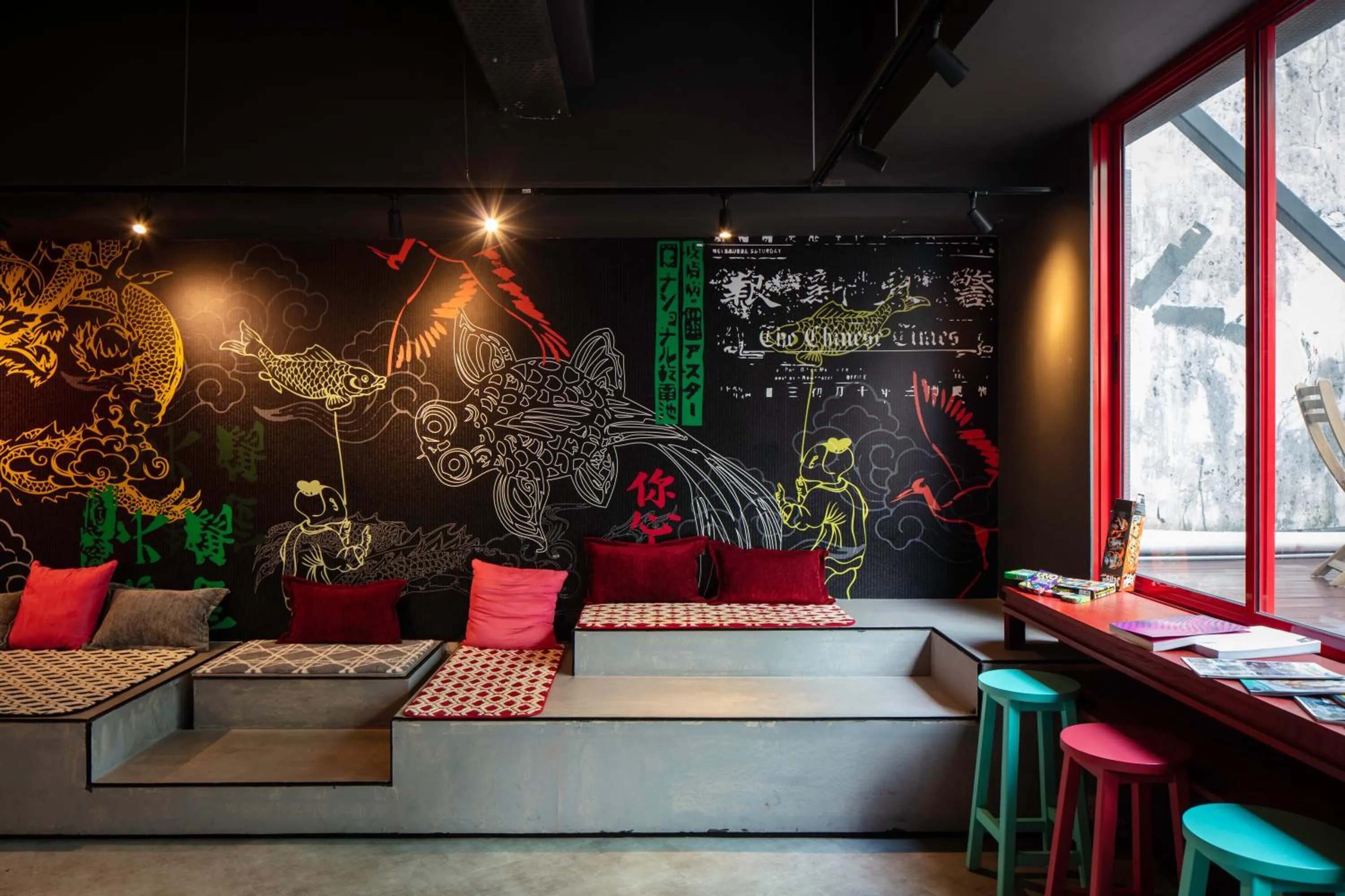 Lobby or reception in Kitez Hotel & Bunkz