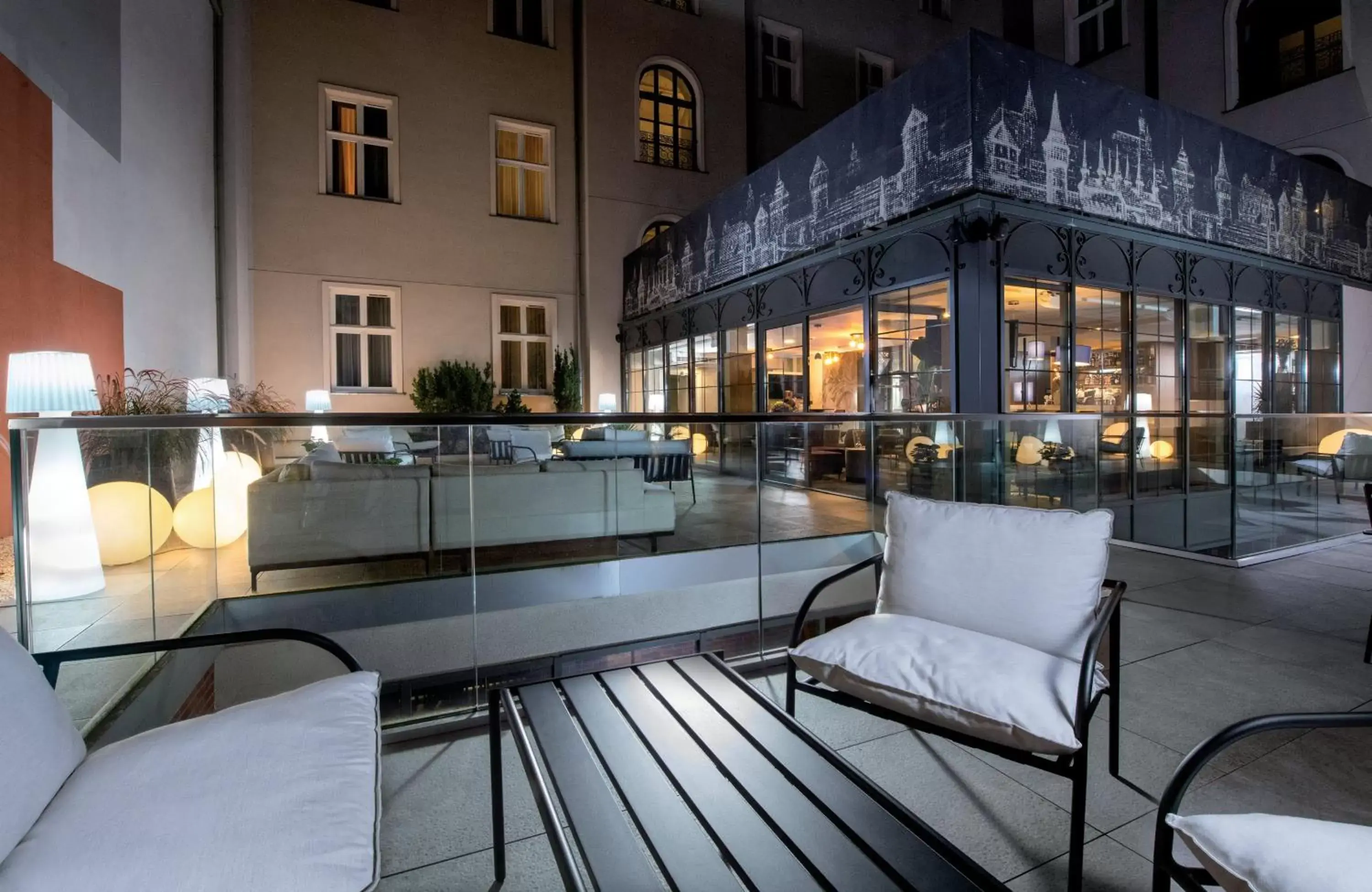 Balcony/Terrace in Leonardo Boutique Hotel Krakow Old Town