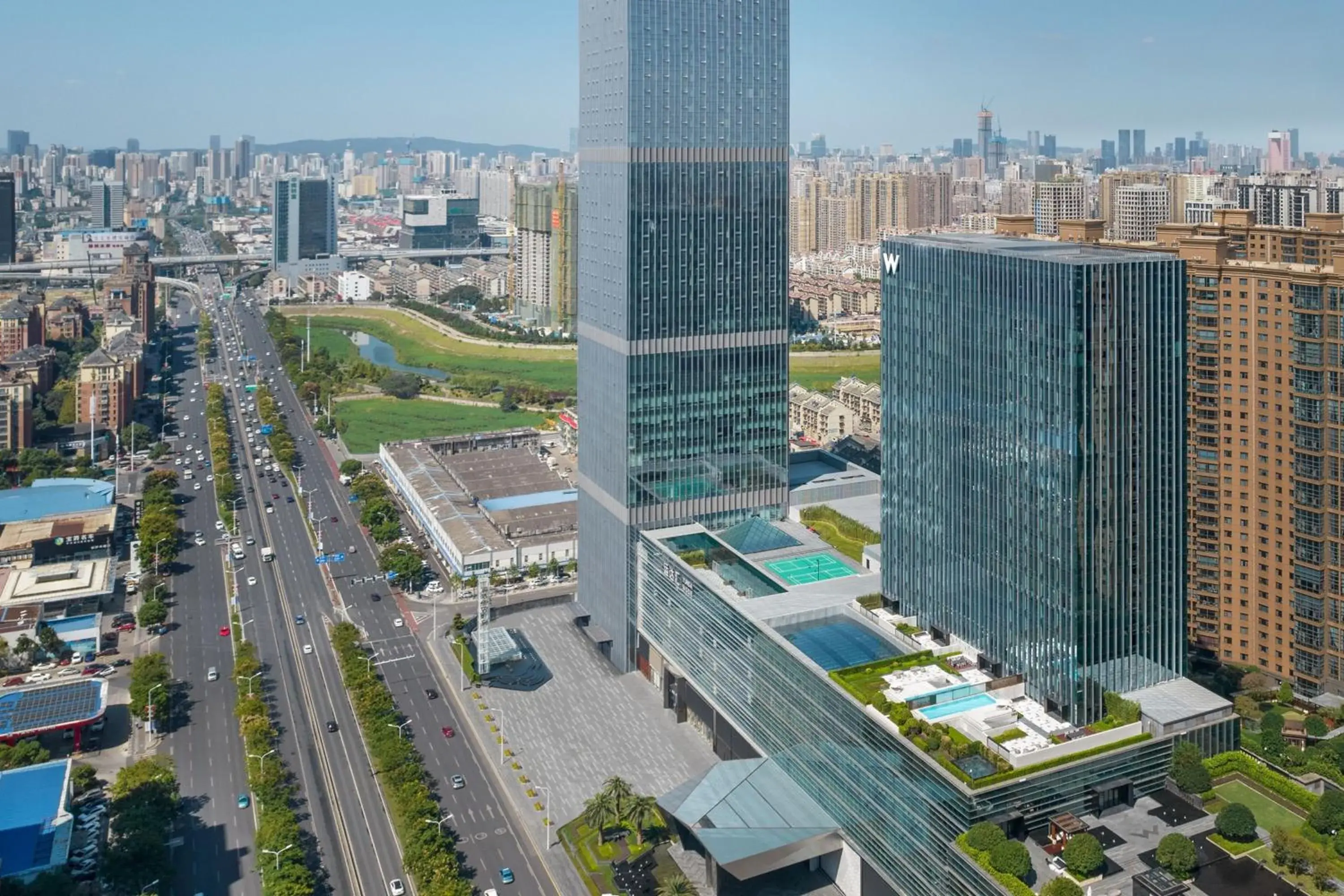 Property building, Bird's-eye View in W Changsha