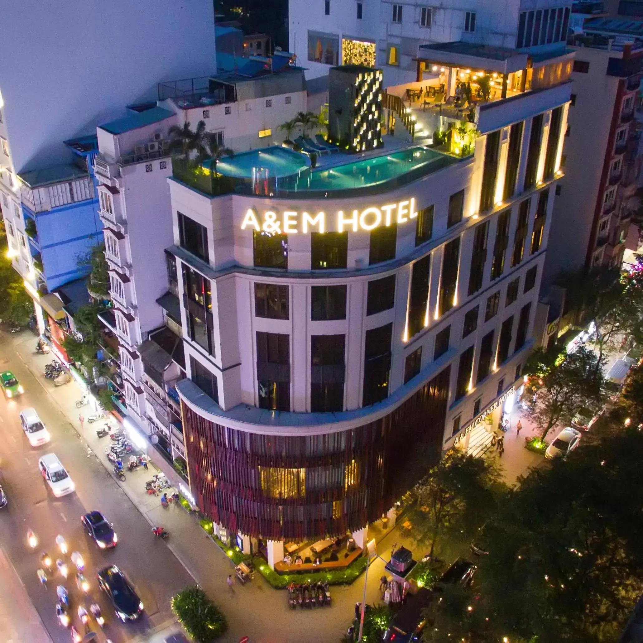Property building, Bird's-eye View in A&EM Saigon Hotel Property building, Bird's-eye View in A&EM Saigon Hotel