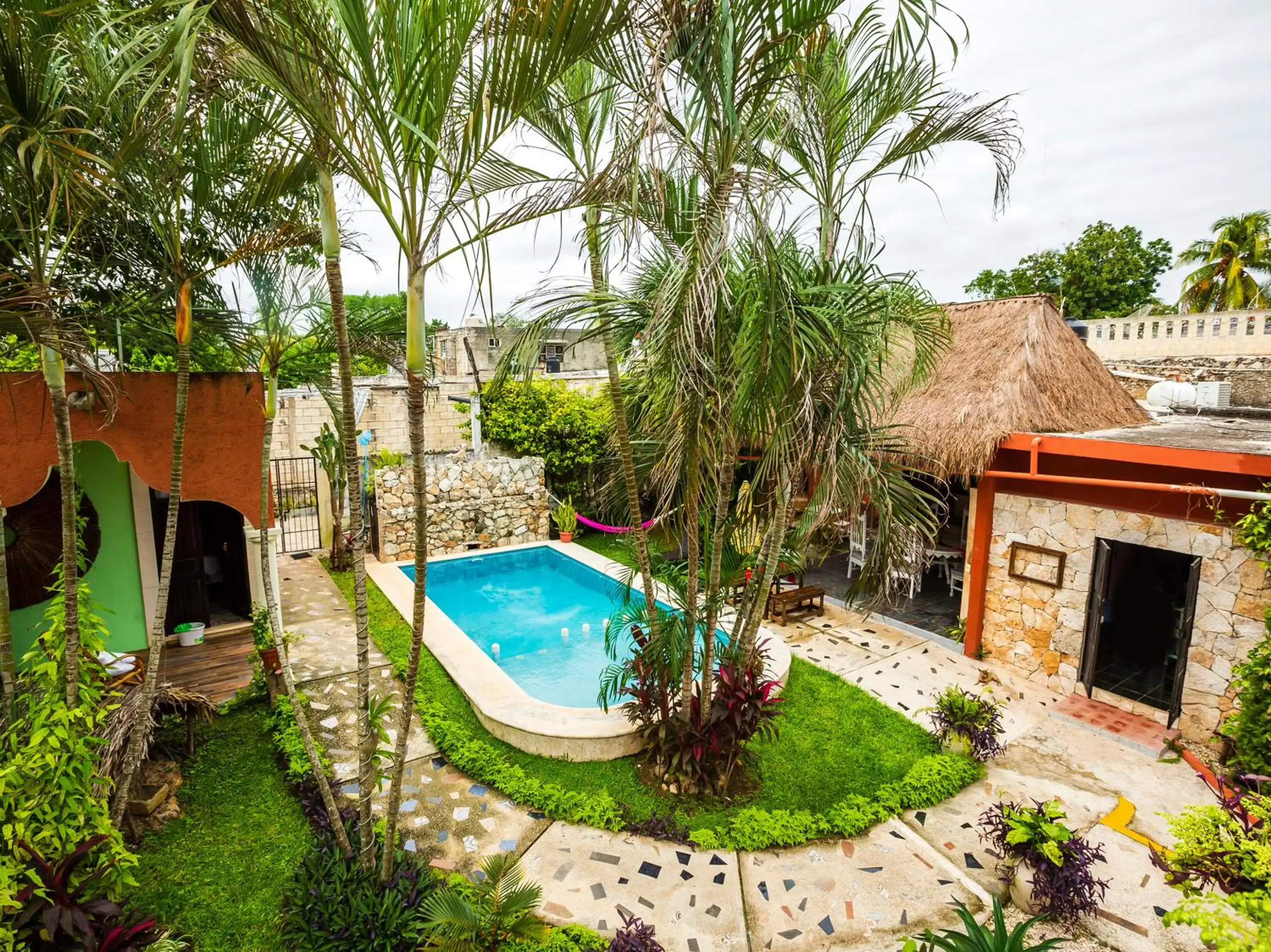 Garden, Pool View in Casa Aluxes Hotel