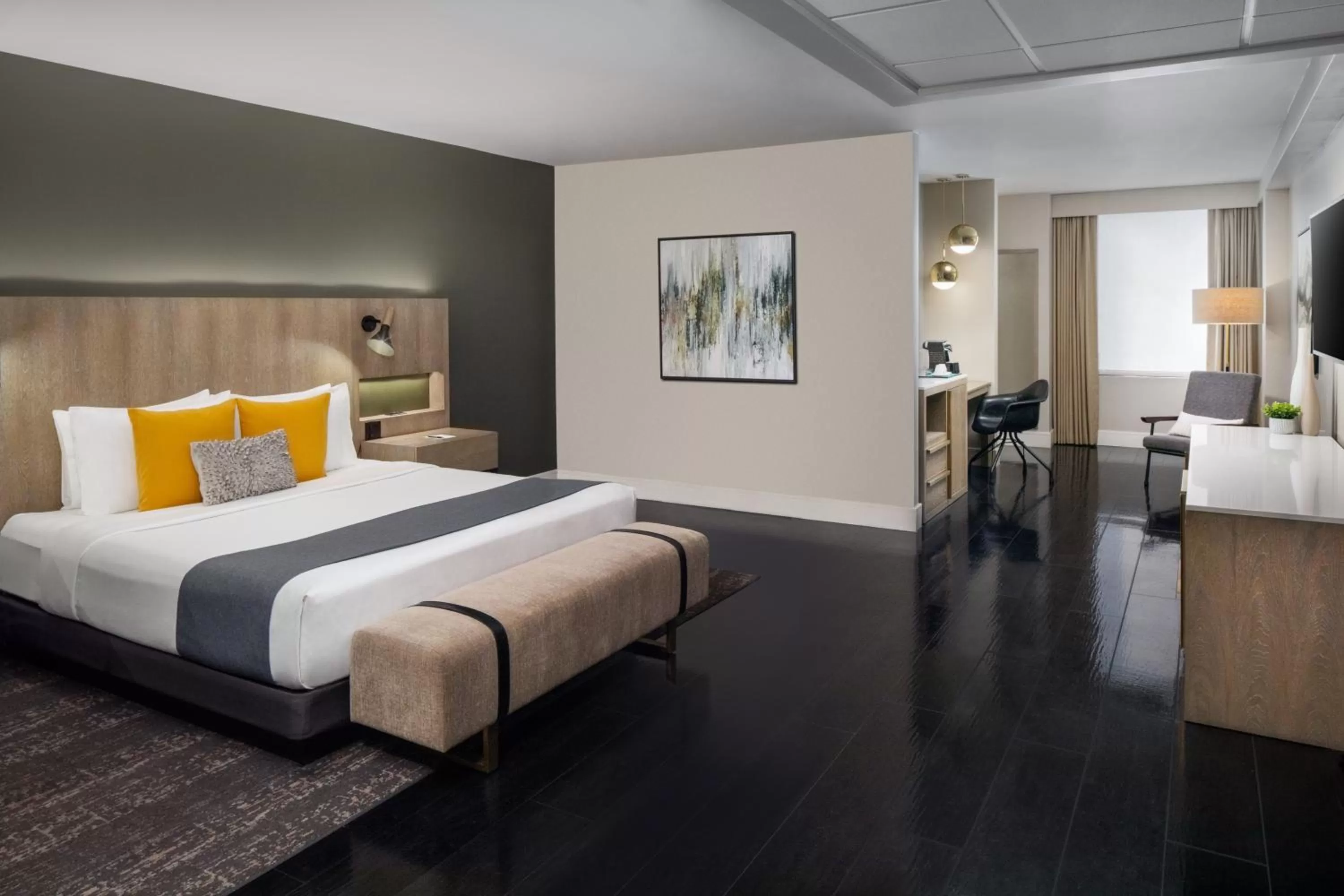 Bedroom, Bed in The Delaney Hotel