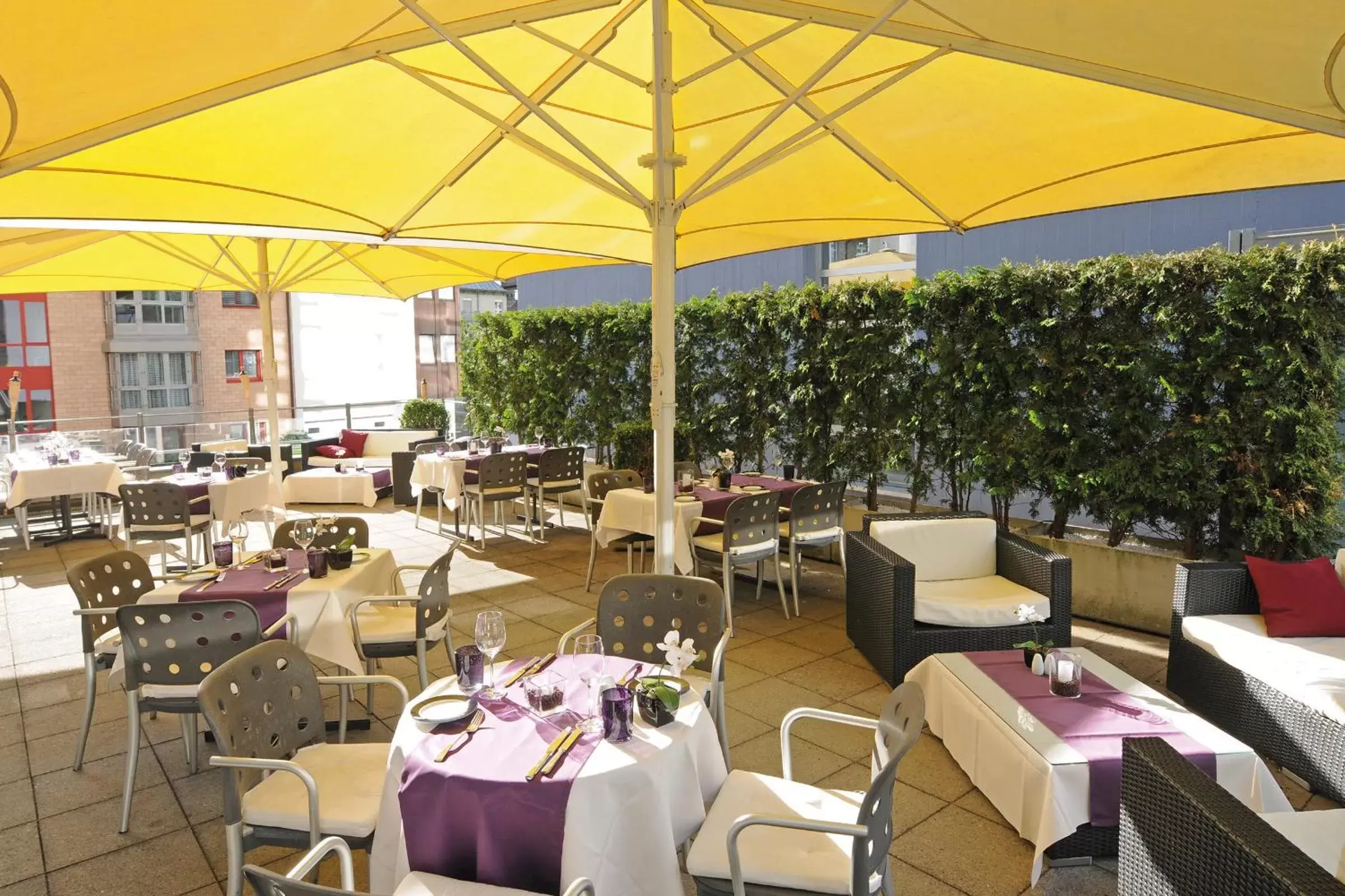 Balcony/Terrace, Restaurant/Places to Eat in Leonardo Boutique Hotel Rigihof Zurich