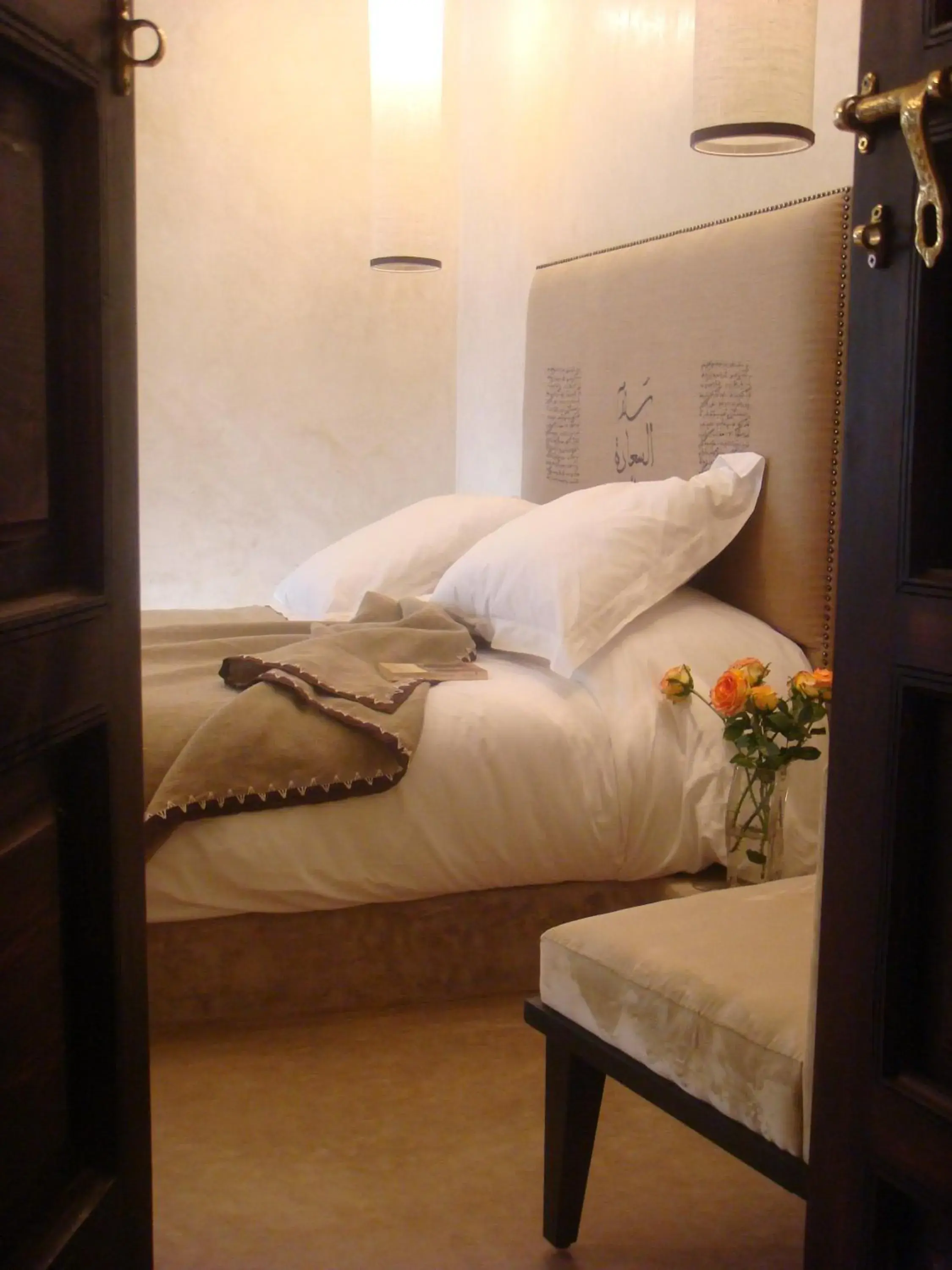 Decorative detail, Bed in Riad Dar Selen