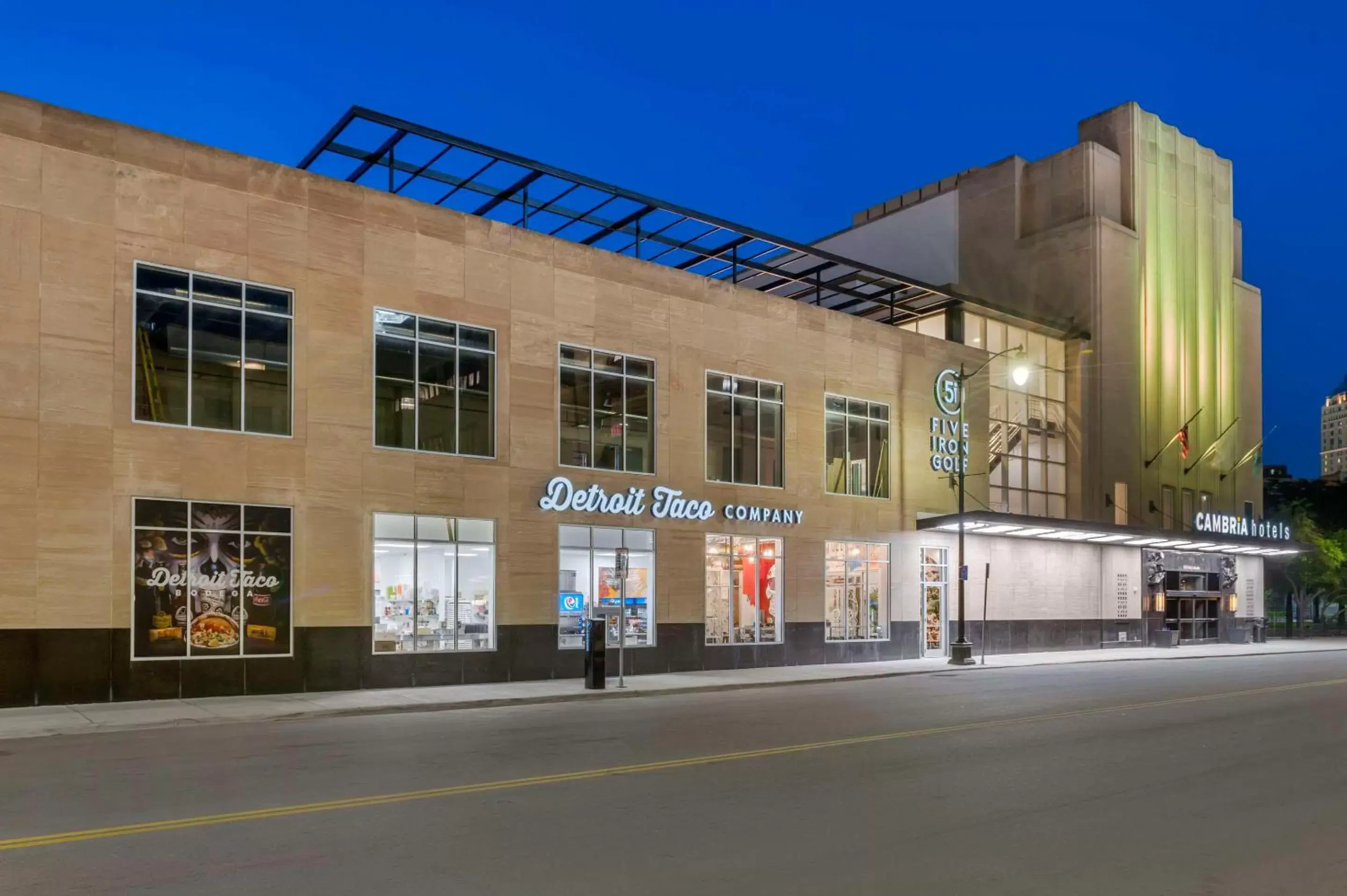 Property Building in Cambria Hotel Detroit Downtown