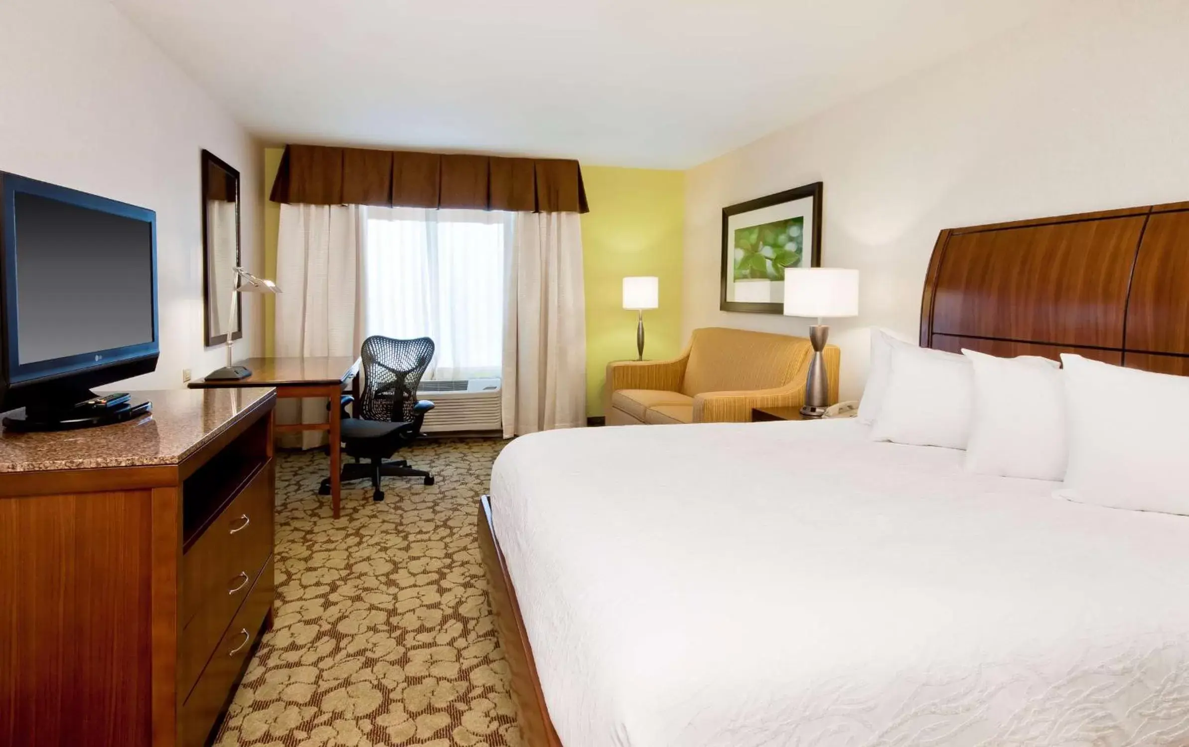 Bed, TV/Entertainment Center in Hilton Garden Inn Fort Worth/Fossil Creek