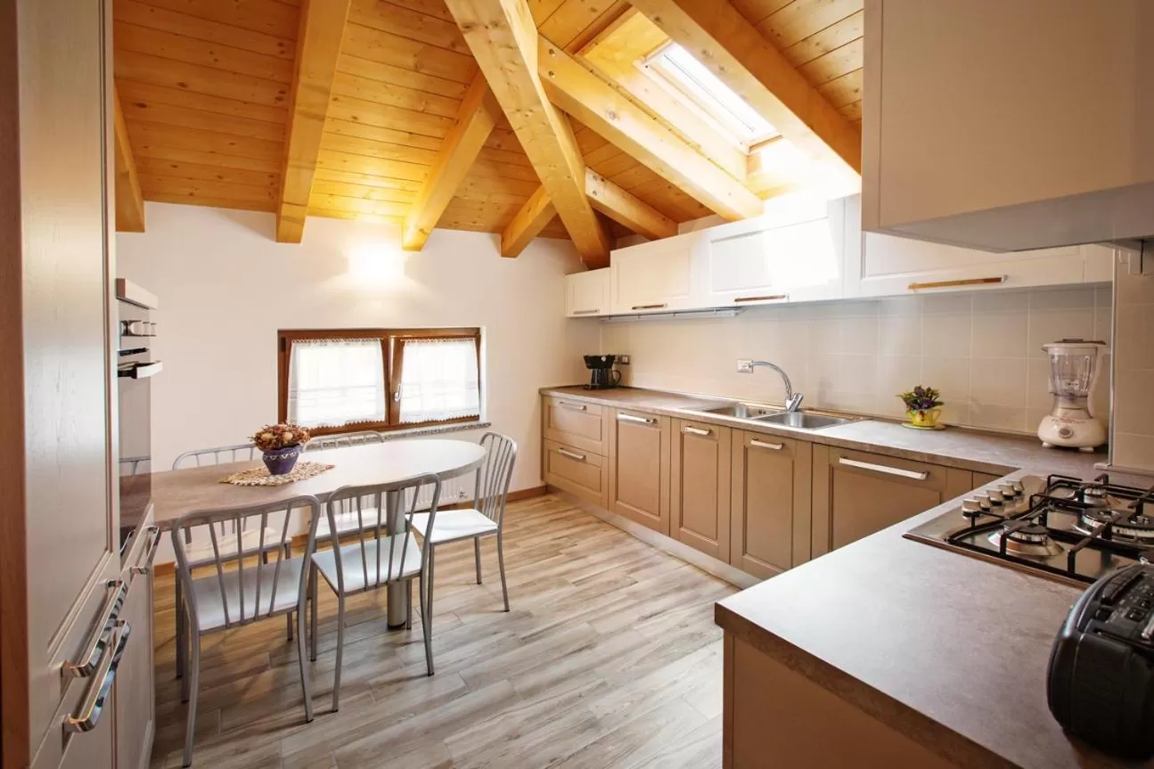 Kitchen or kitchenette in Albergo Diffuso Tolmezzo