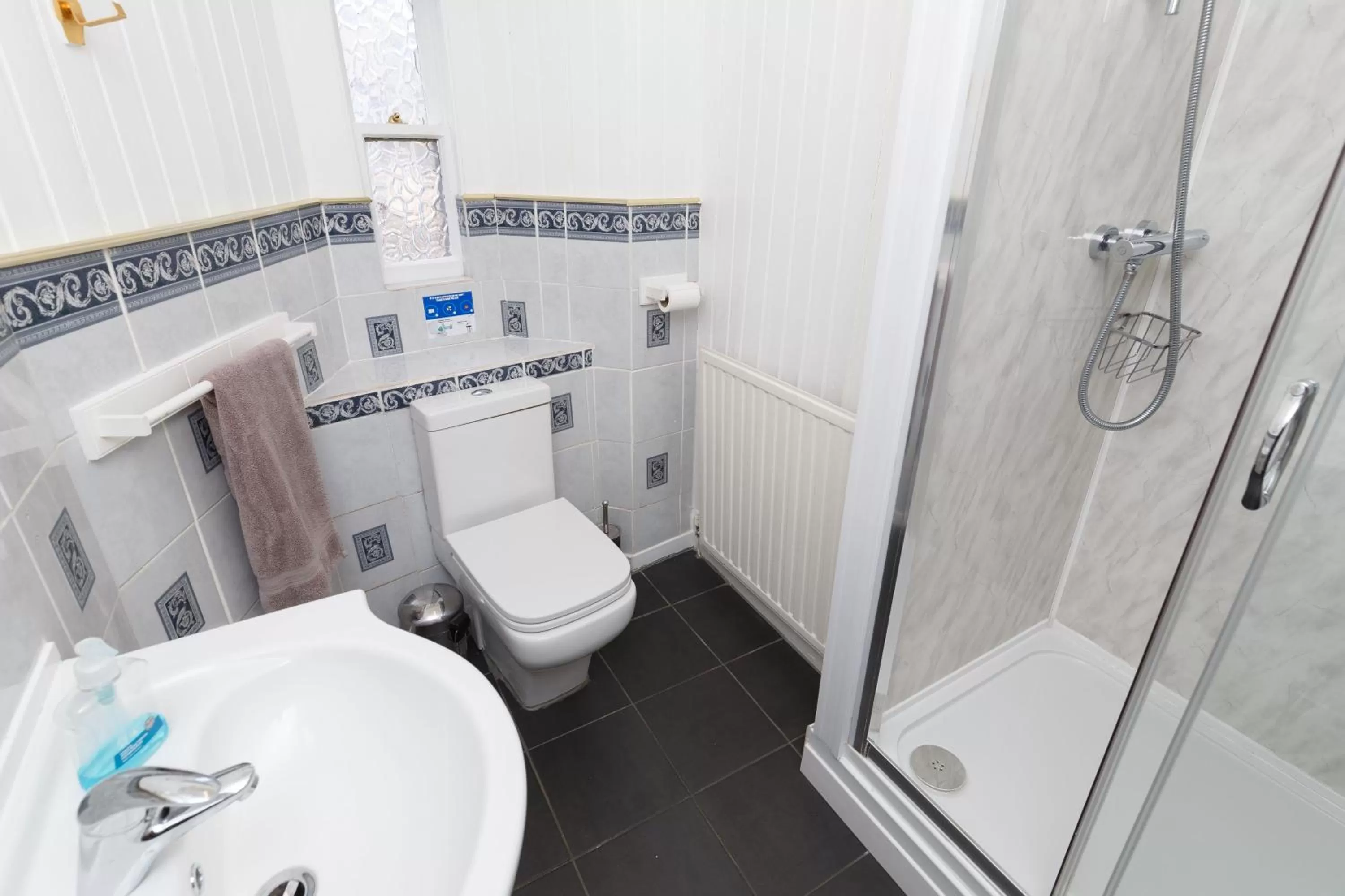 Shower in Castle Walk Bed & Breakfast