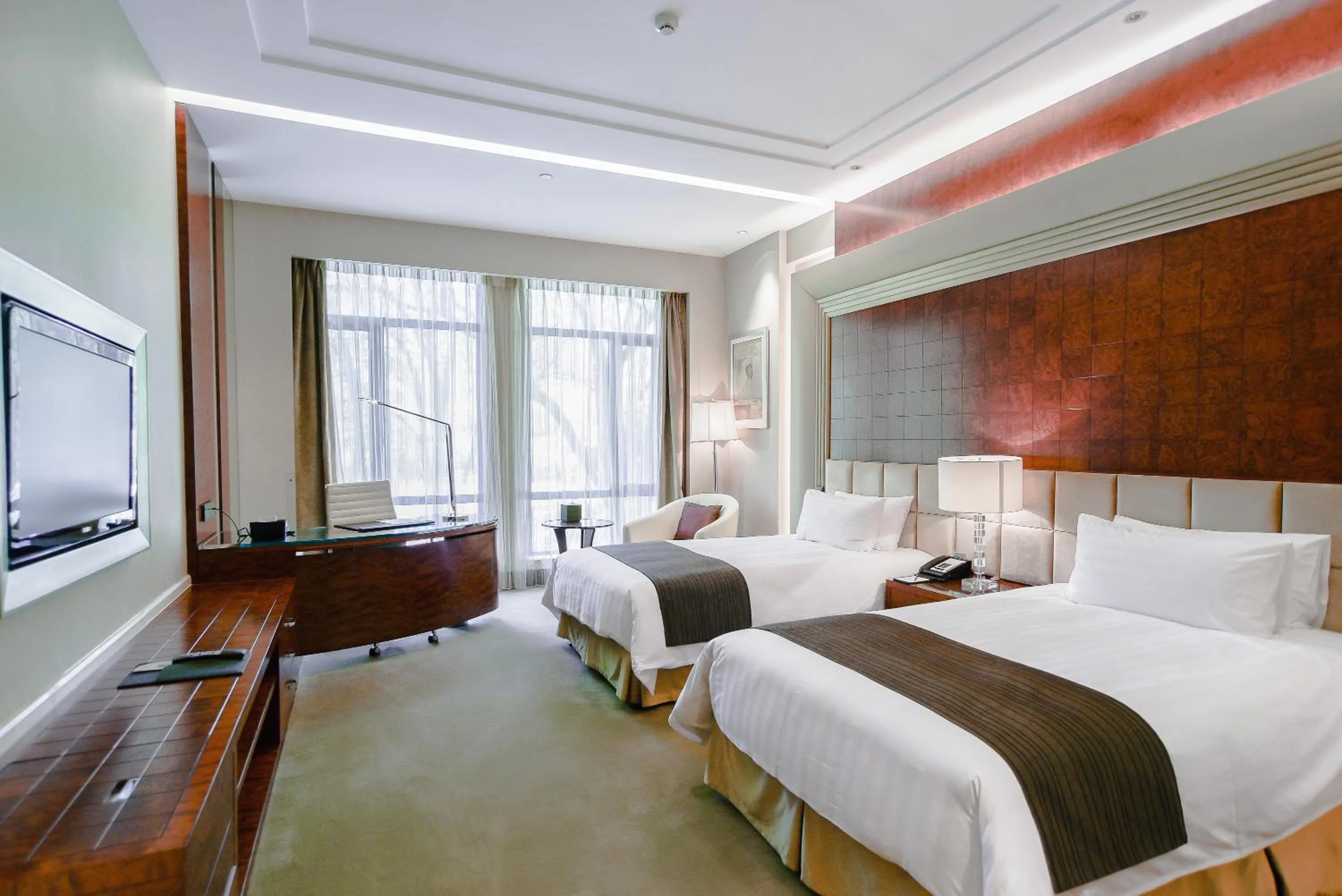 Photo of the whole room, Bed in Xijiao State Guest Hotel