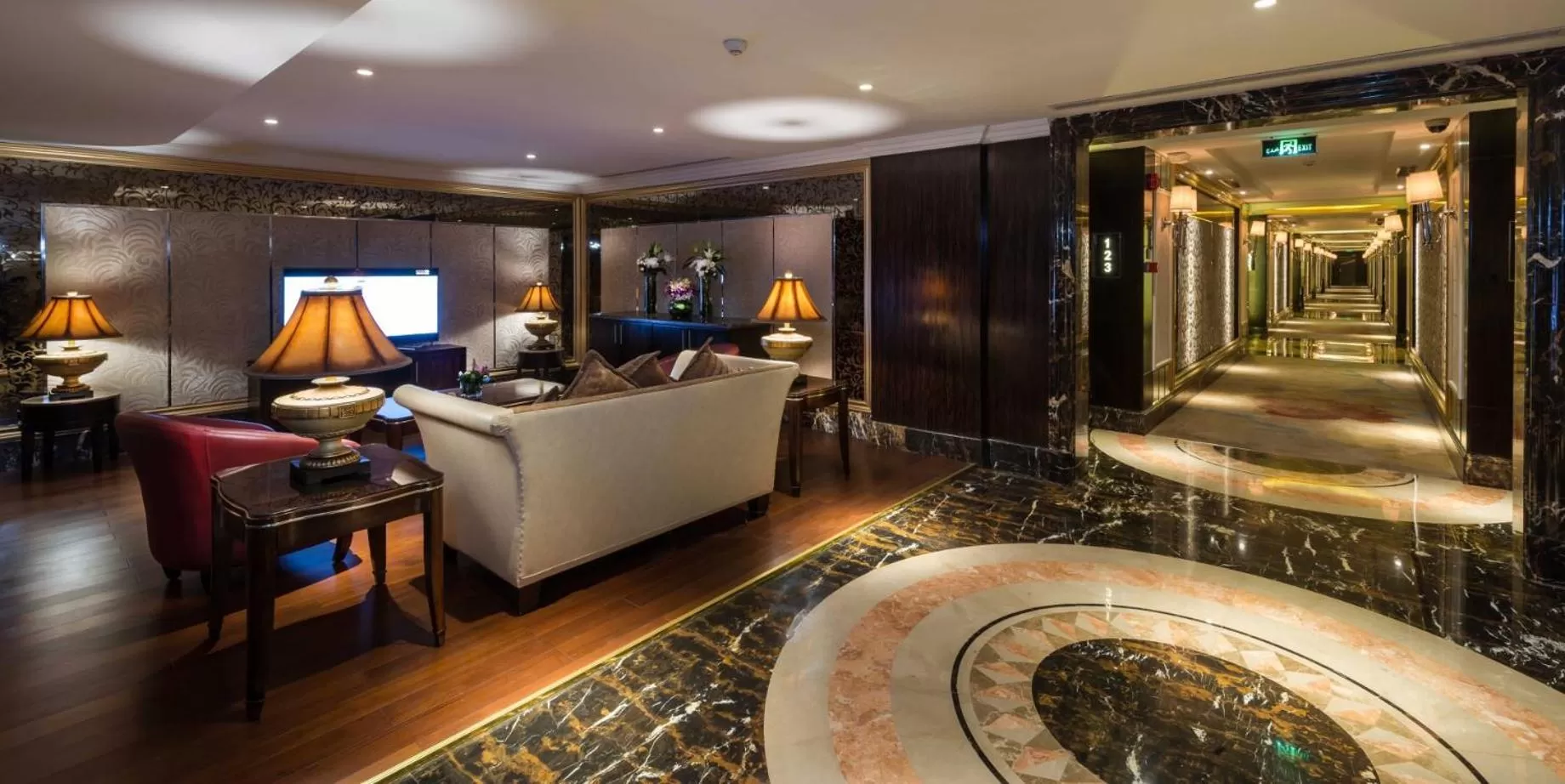 Seating area in Boudl Heraa