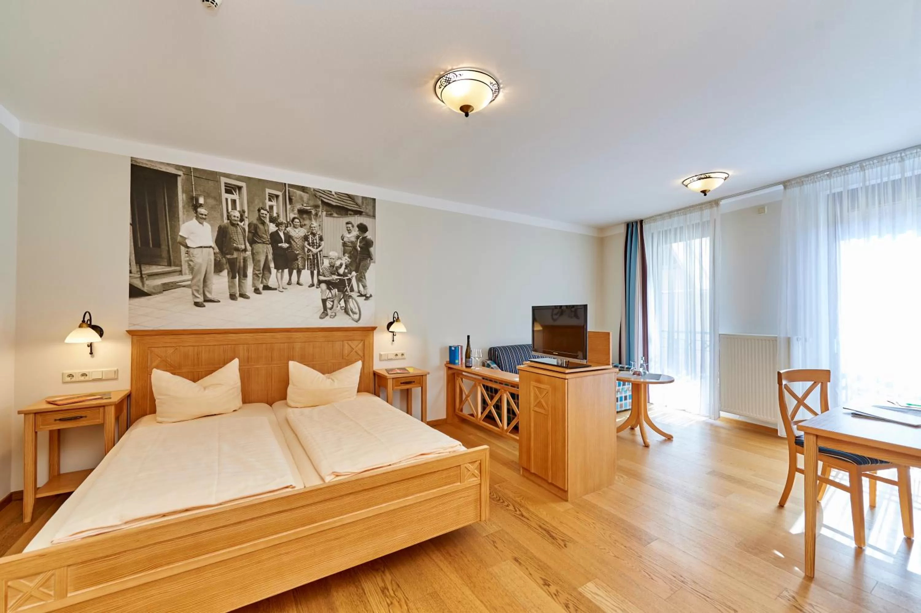 Bed in Landhotel im Klostereck Strubel-Roos