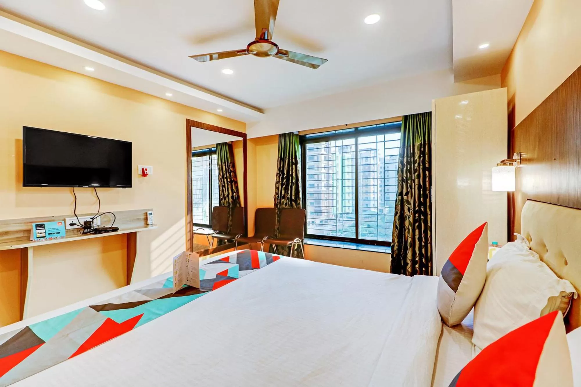 Bedroom, Bed in FabExpress Step Inn - Nr Biswa Bangla Gate