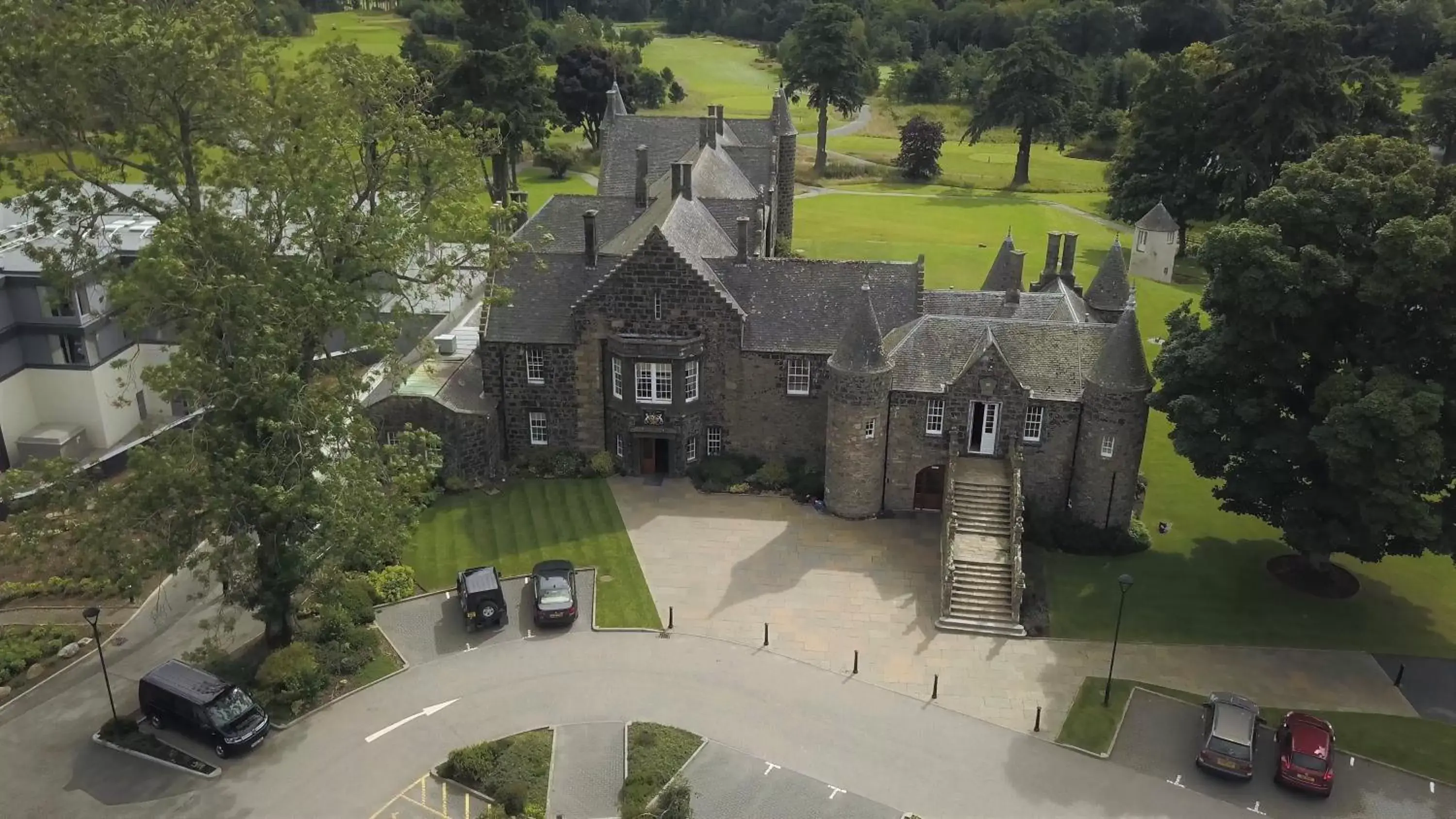 Facade/entrance, Bird's-eye View in Meldrum House Hotel Golf And Country Estate