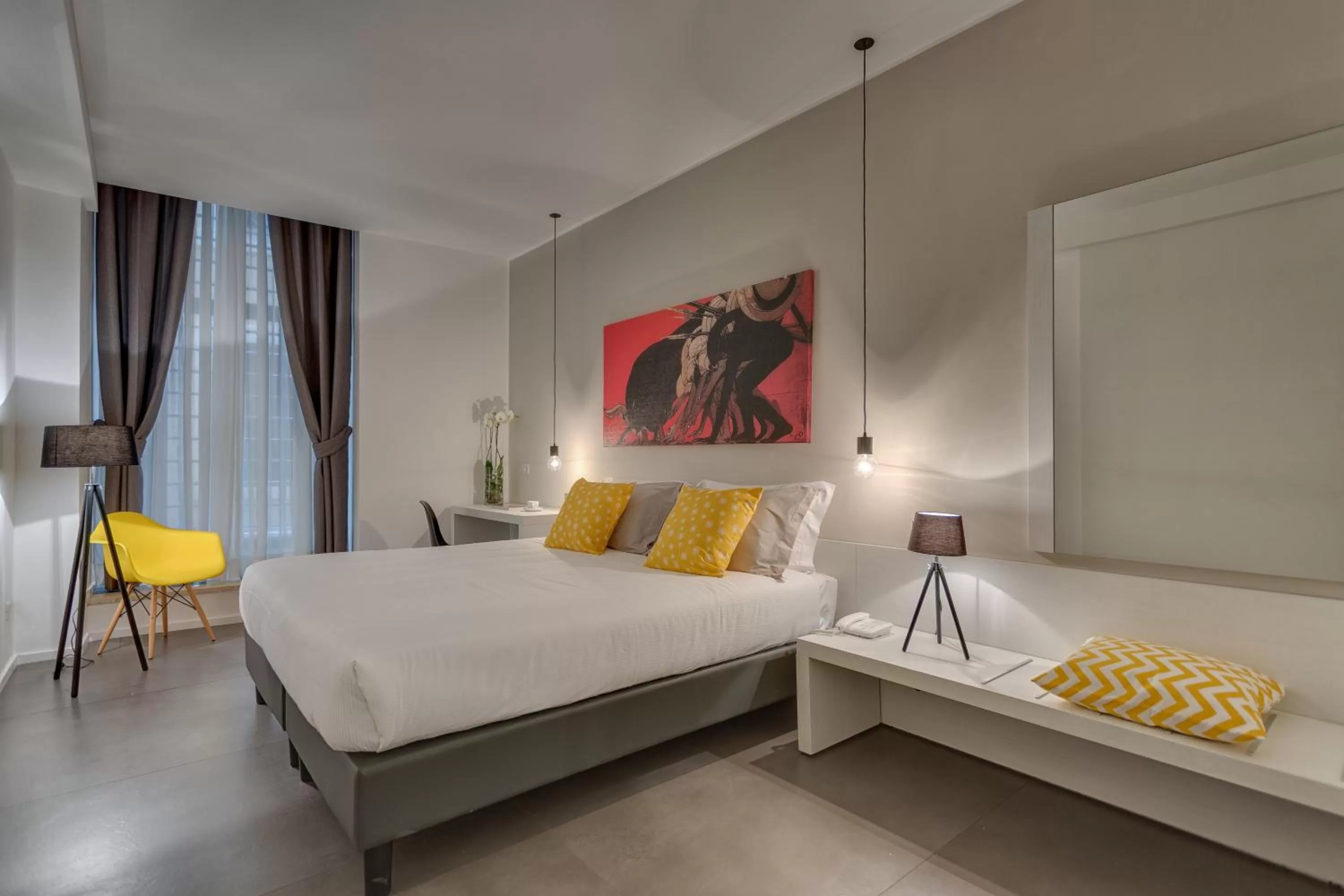 Bedroom, Bed in Navona Theatre Hotel