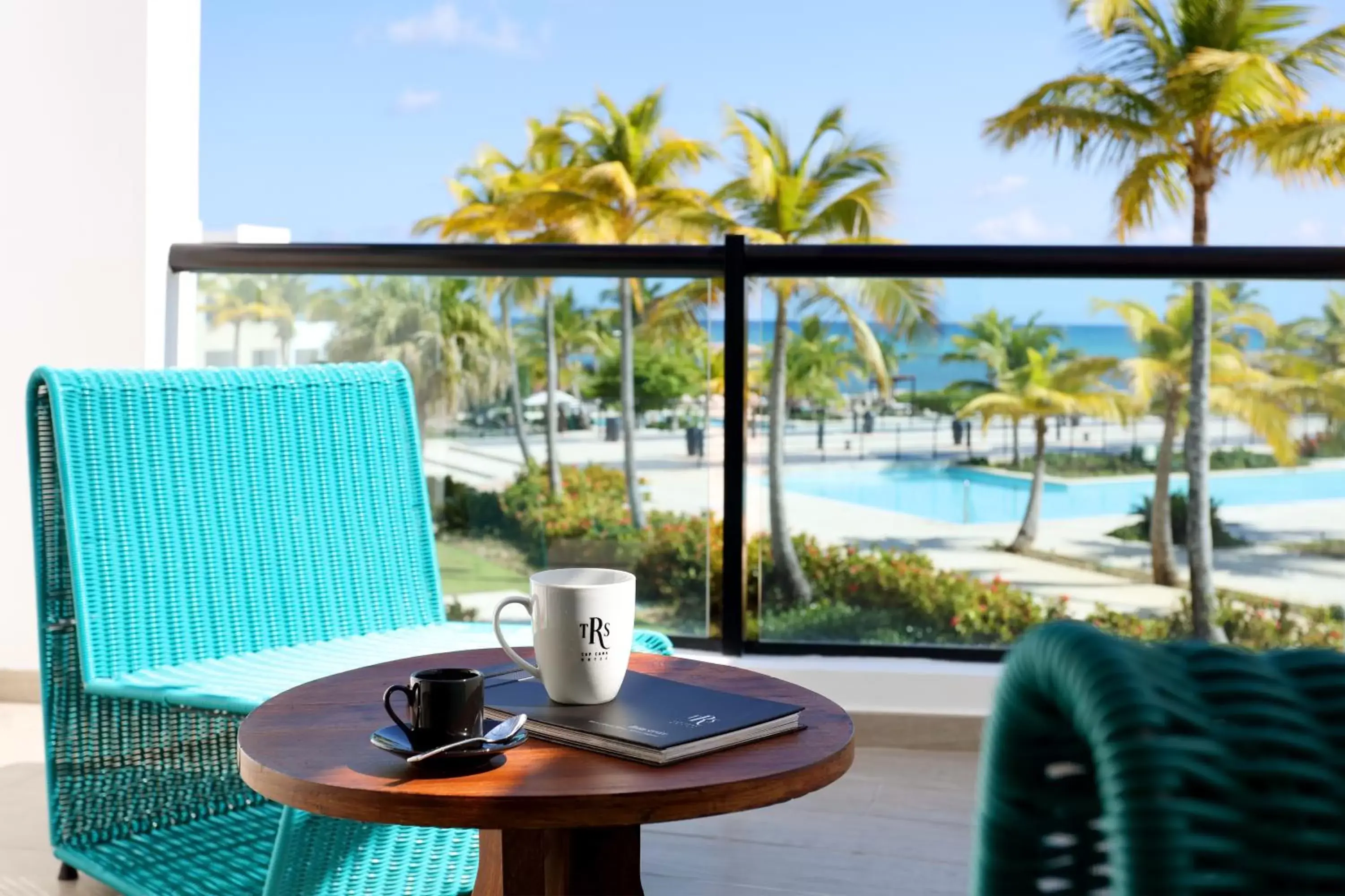 Coffee/tea facilities, Pool View in TRS Cap Cana Waterfront & Marina Hotel - Adults Only