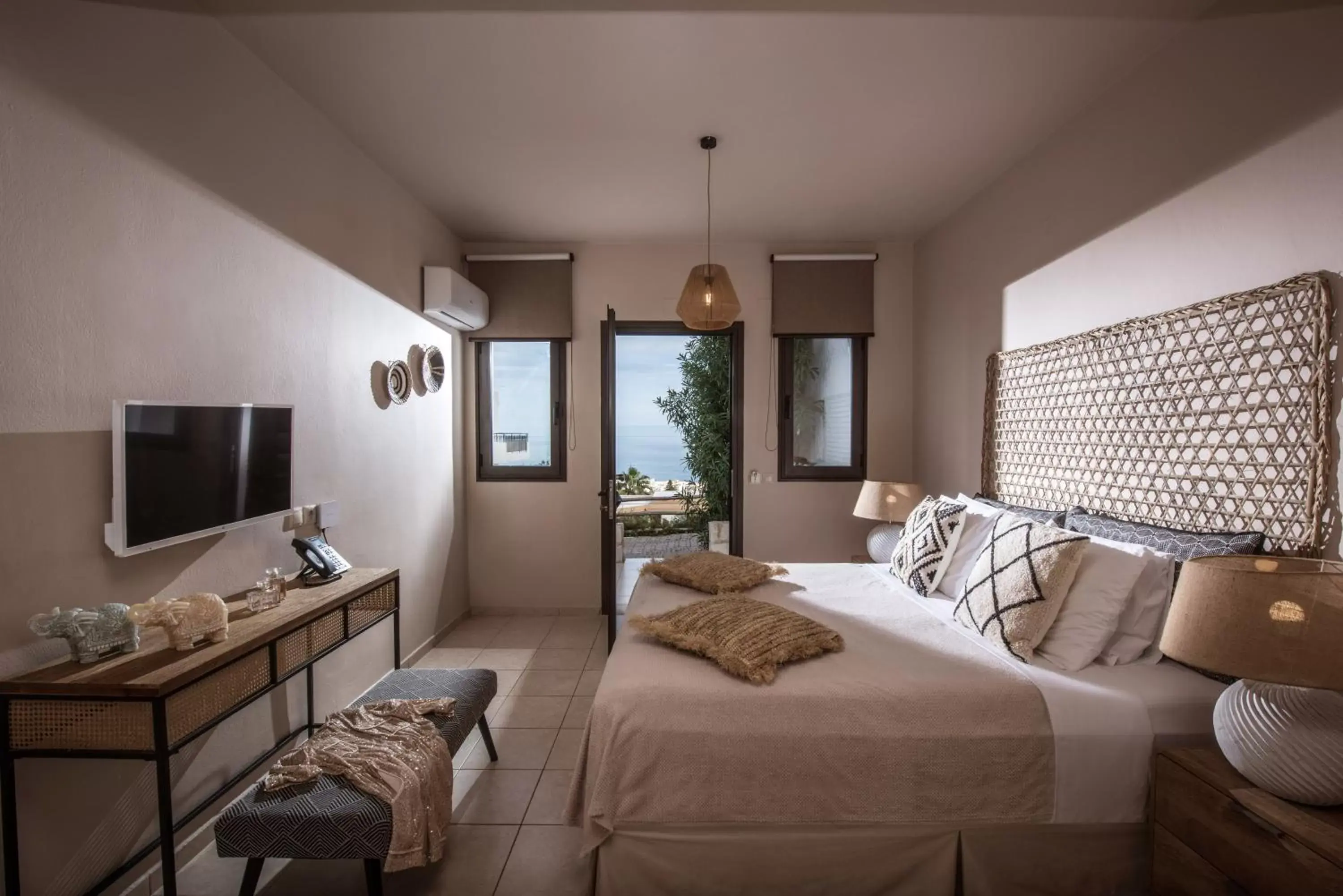 Bedroom in Creta Blue Boutique Hotel