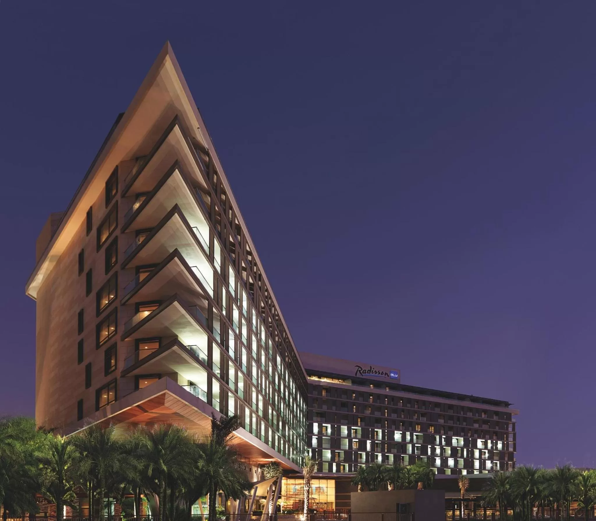 Facade/entrance in Radisson Blu Hotel, Abu Dhabi Yas Island