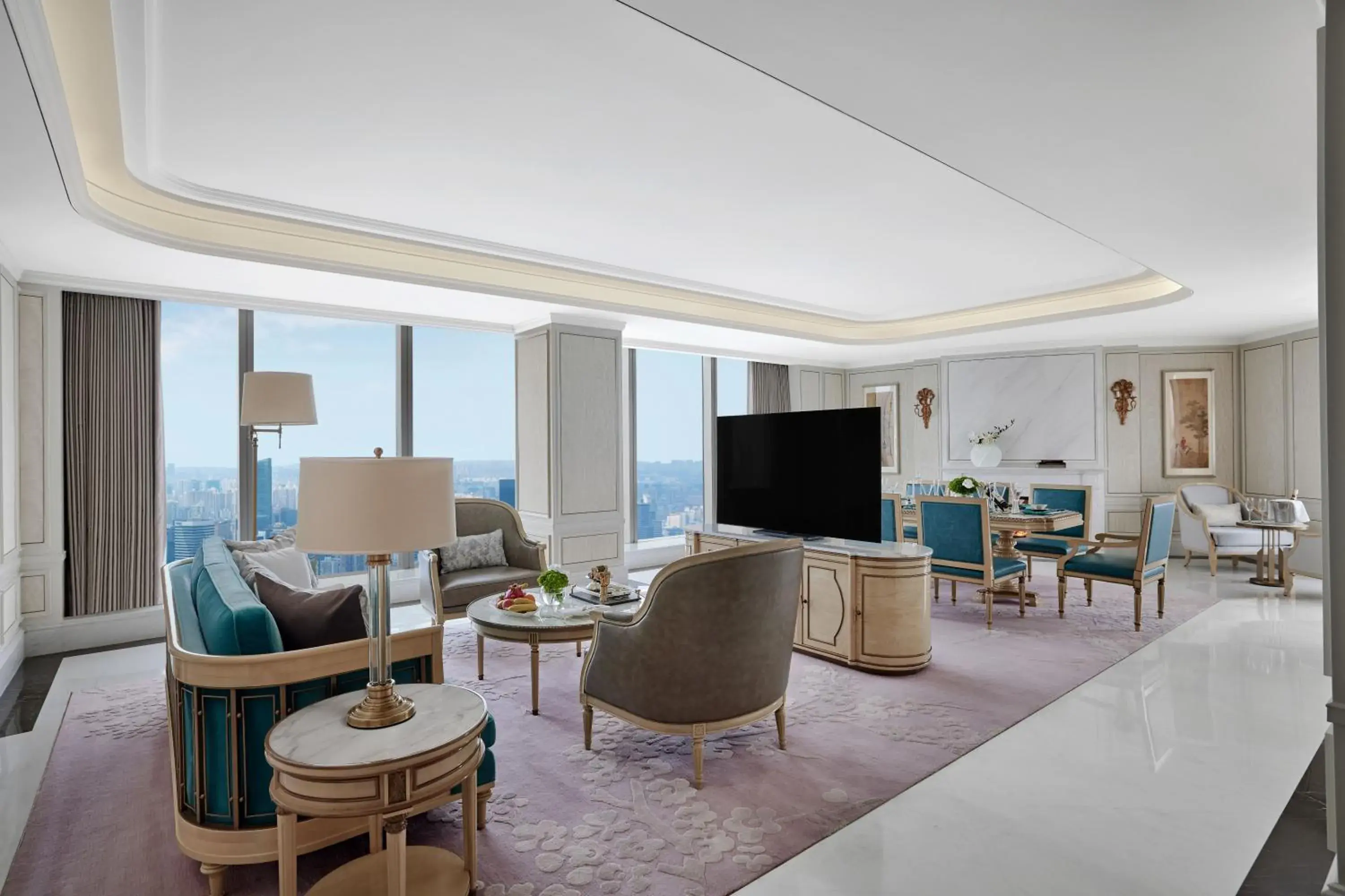 Living room, Seating Area in Conrad By Hilton Shanghai