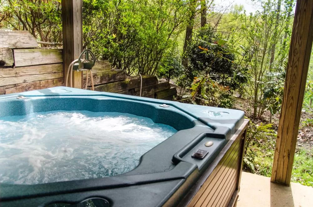 Patio in Asheville Cabins of Willow Winds