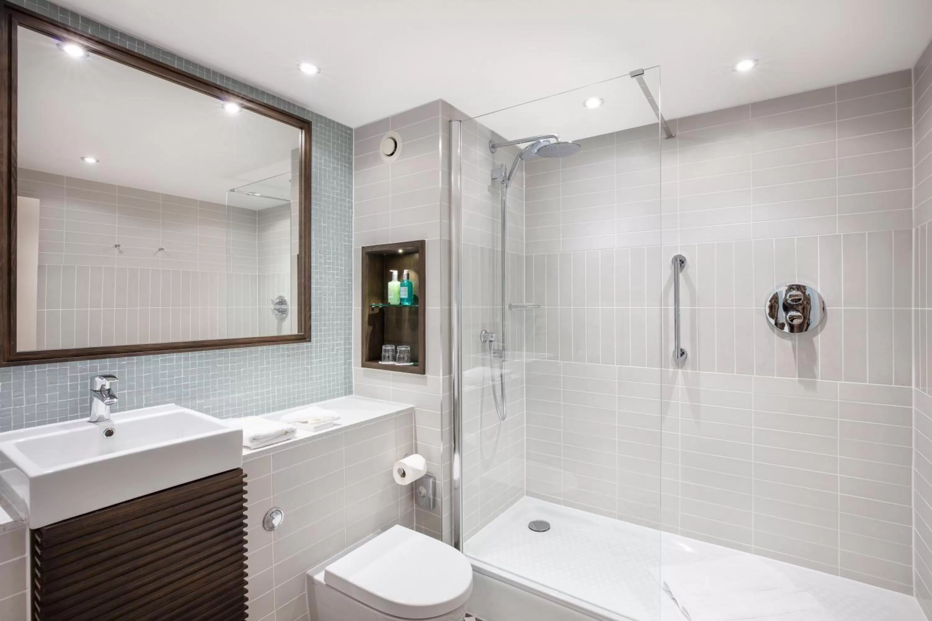 Shower in Staybridge Suites London Heathrow - Bath Road, an IHG Aparthotel