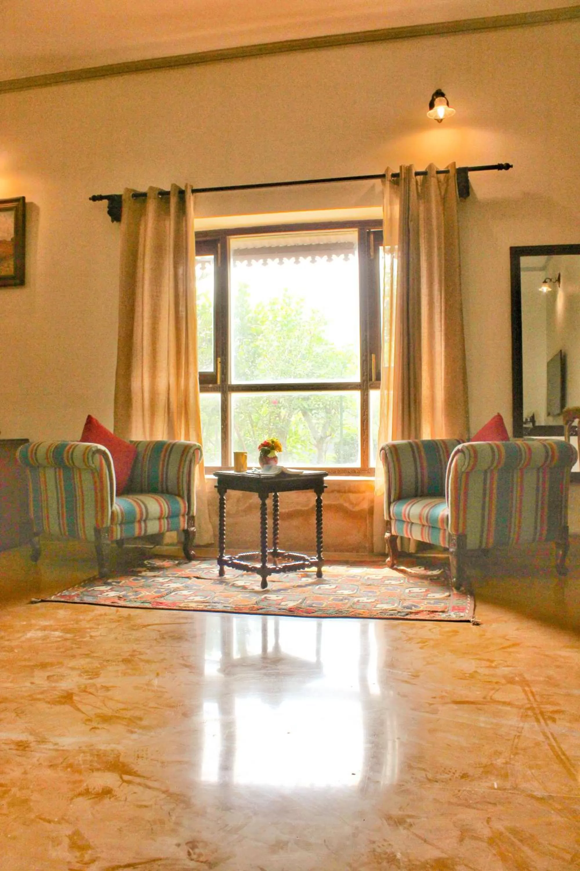 Living room in Tree of Life Resort Dehradun Foothills