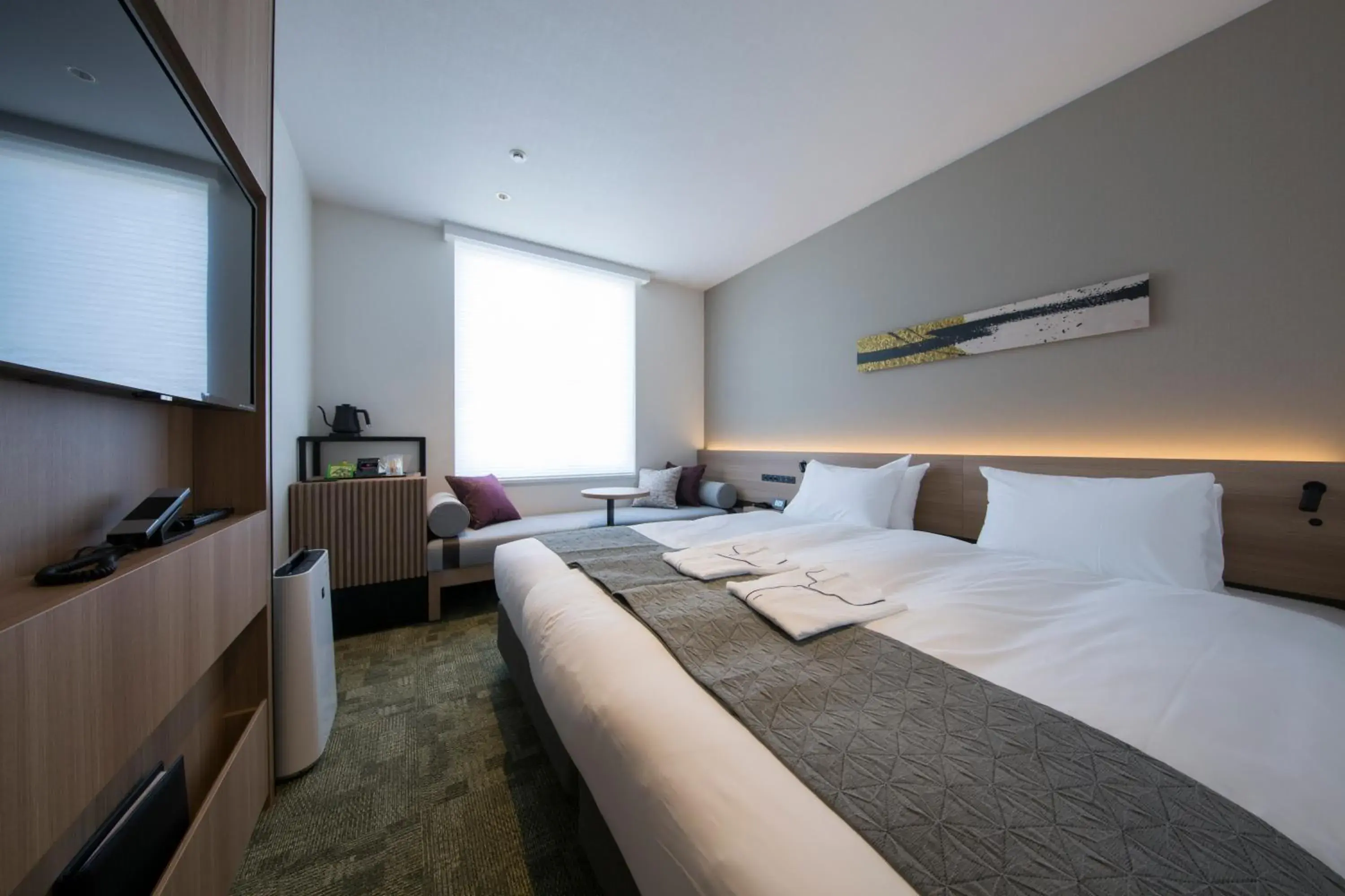 Photo of the whole room, Bed in Shizutetsu Hotel Prezio Kyoto Shijo