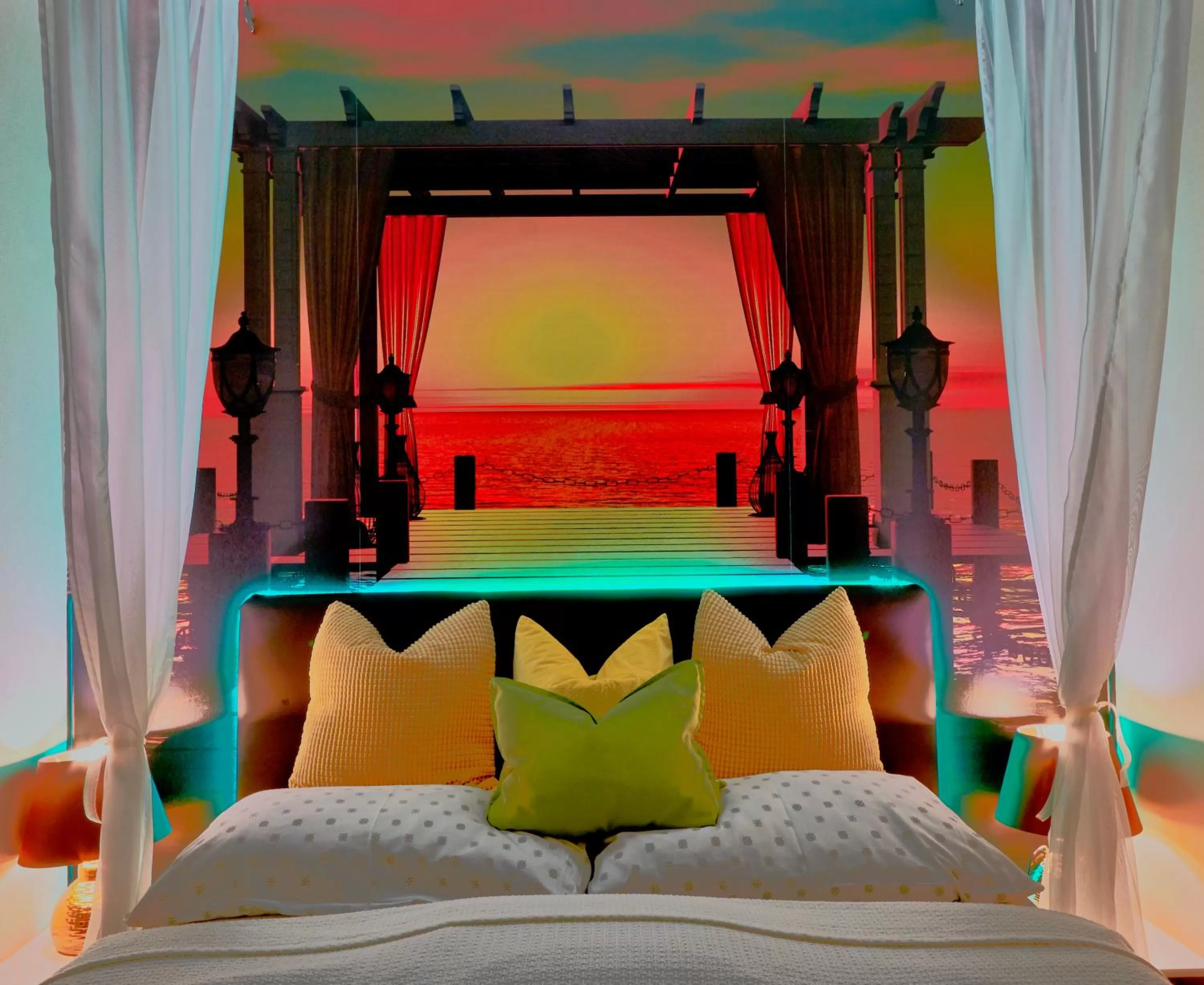 Bed in Vintiamo Apartmanok