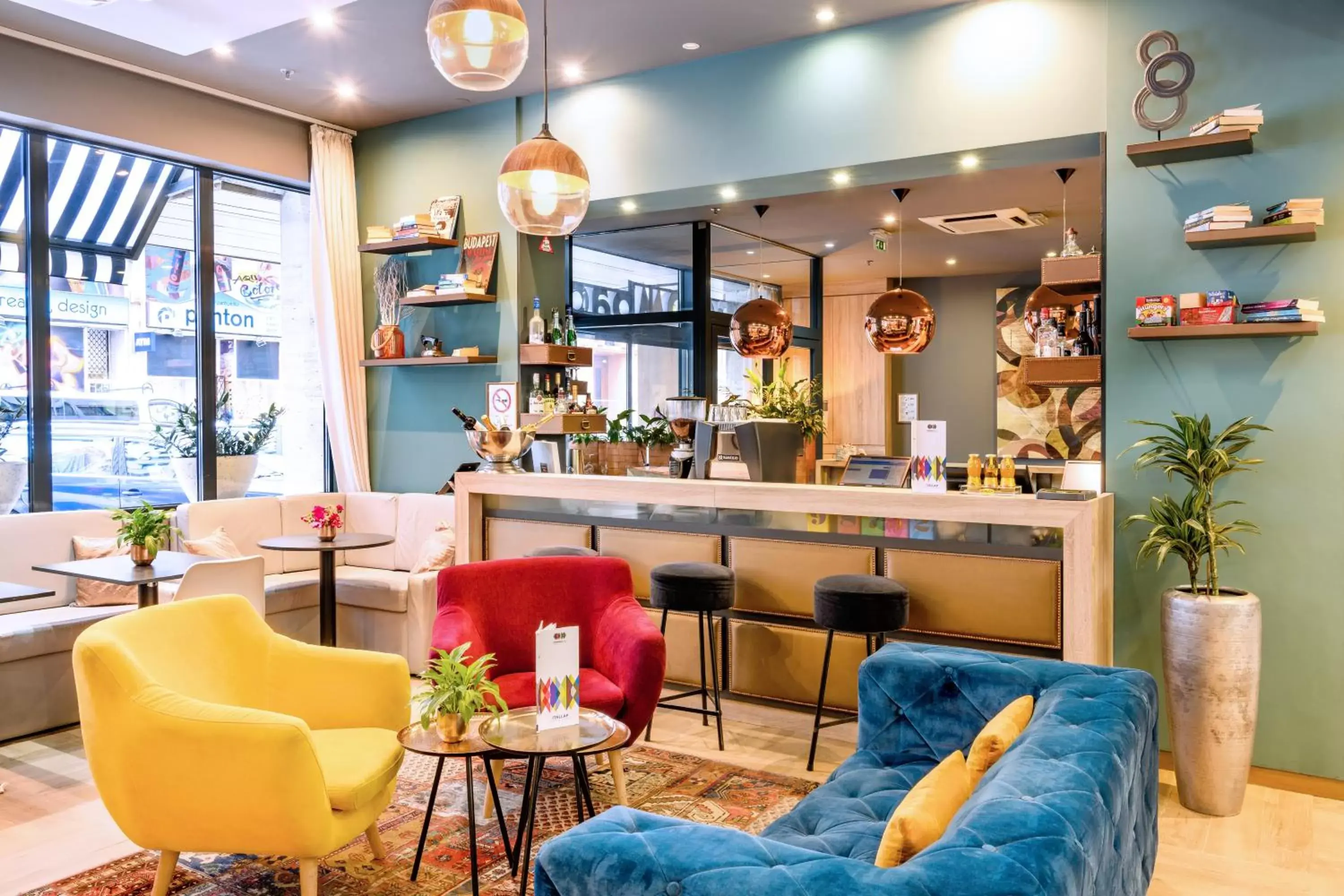 Lobby or reception in Roombach Hotel Budapest Center Lobby or reception in Roombach Hotel Budapest Center