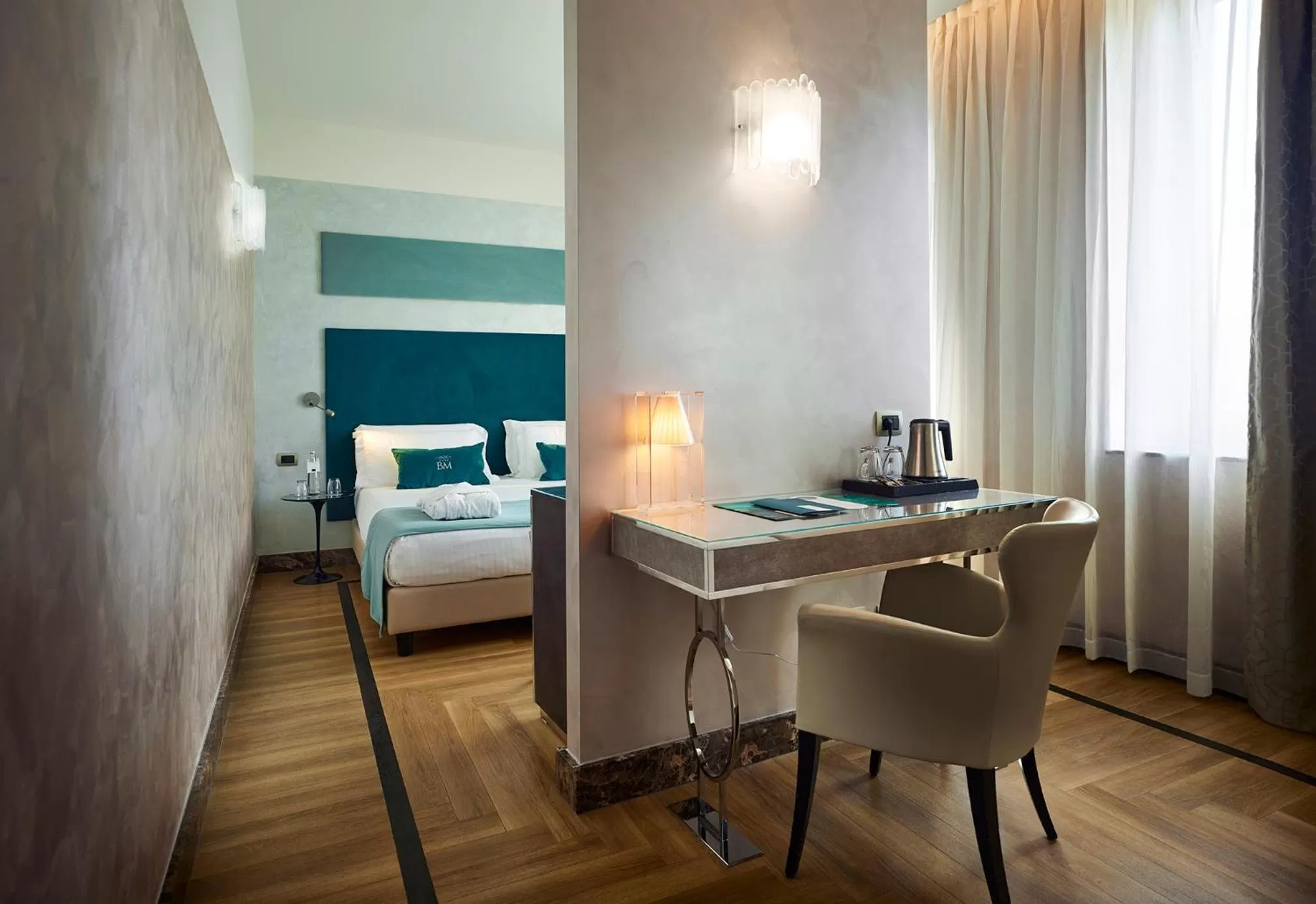 Seating area, Bed in Bianca Maria Palace Hotel