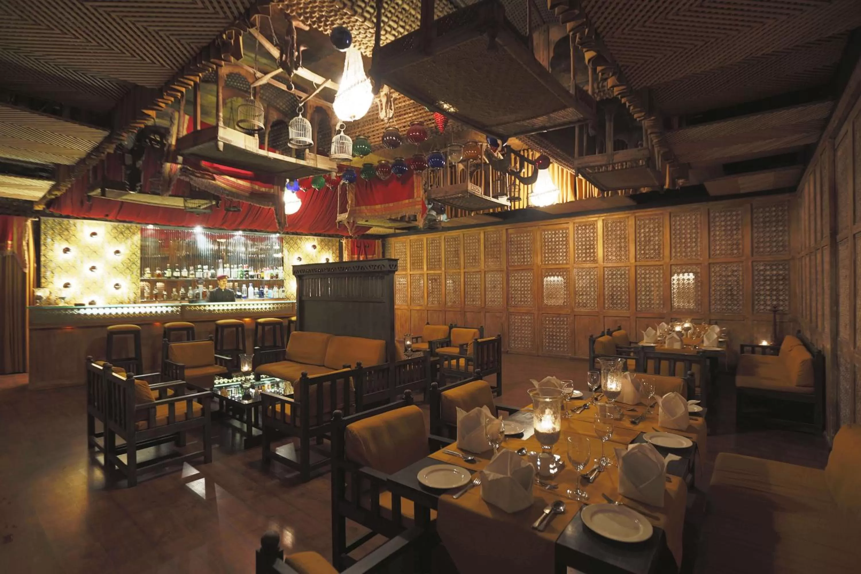 Lounge or bar in Ajit Bhawan - A Palace Resort