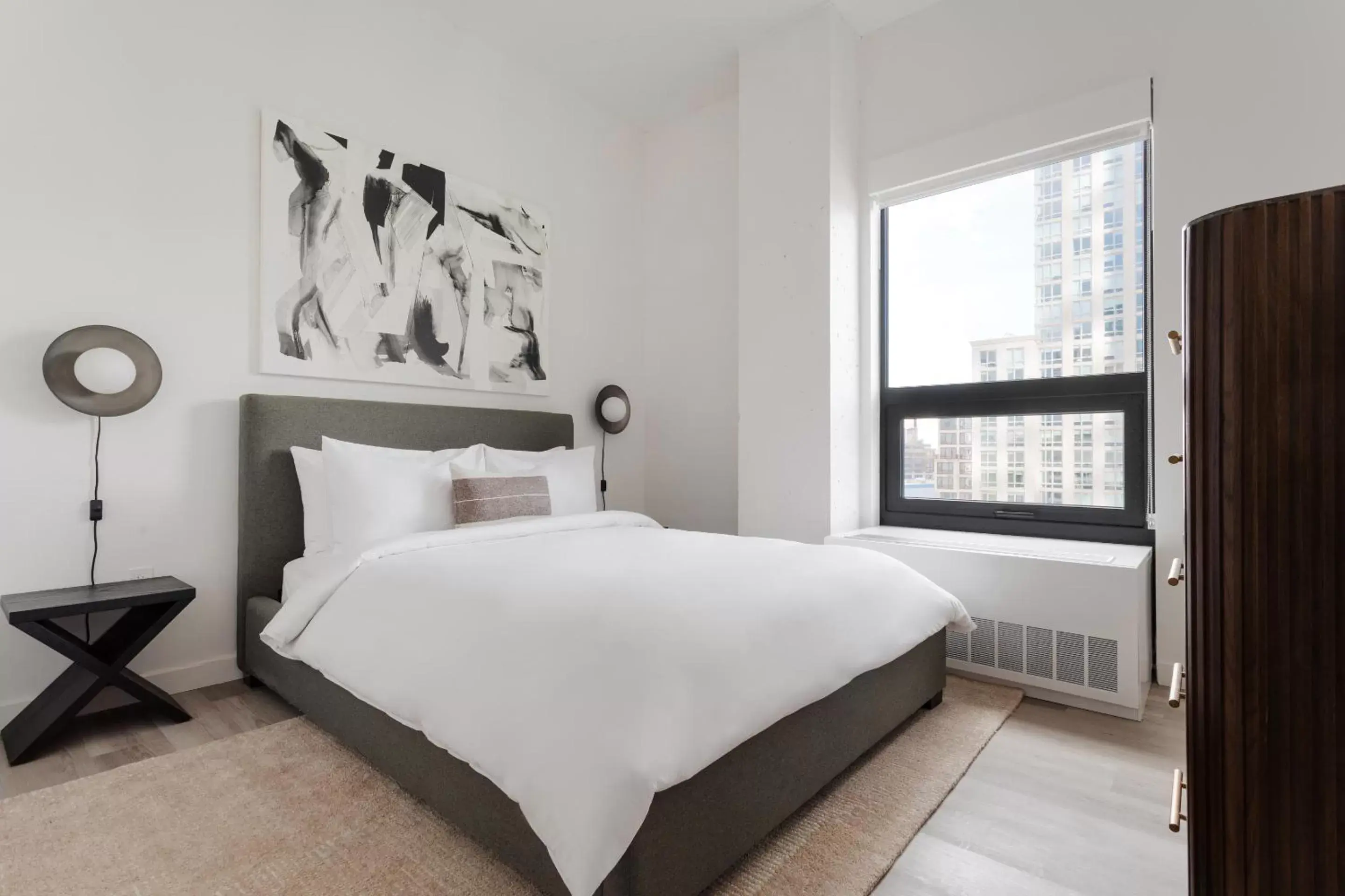 Living room, Bed in Sonder Court Square