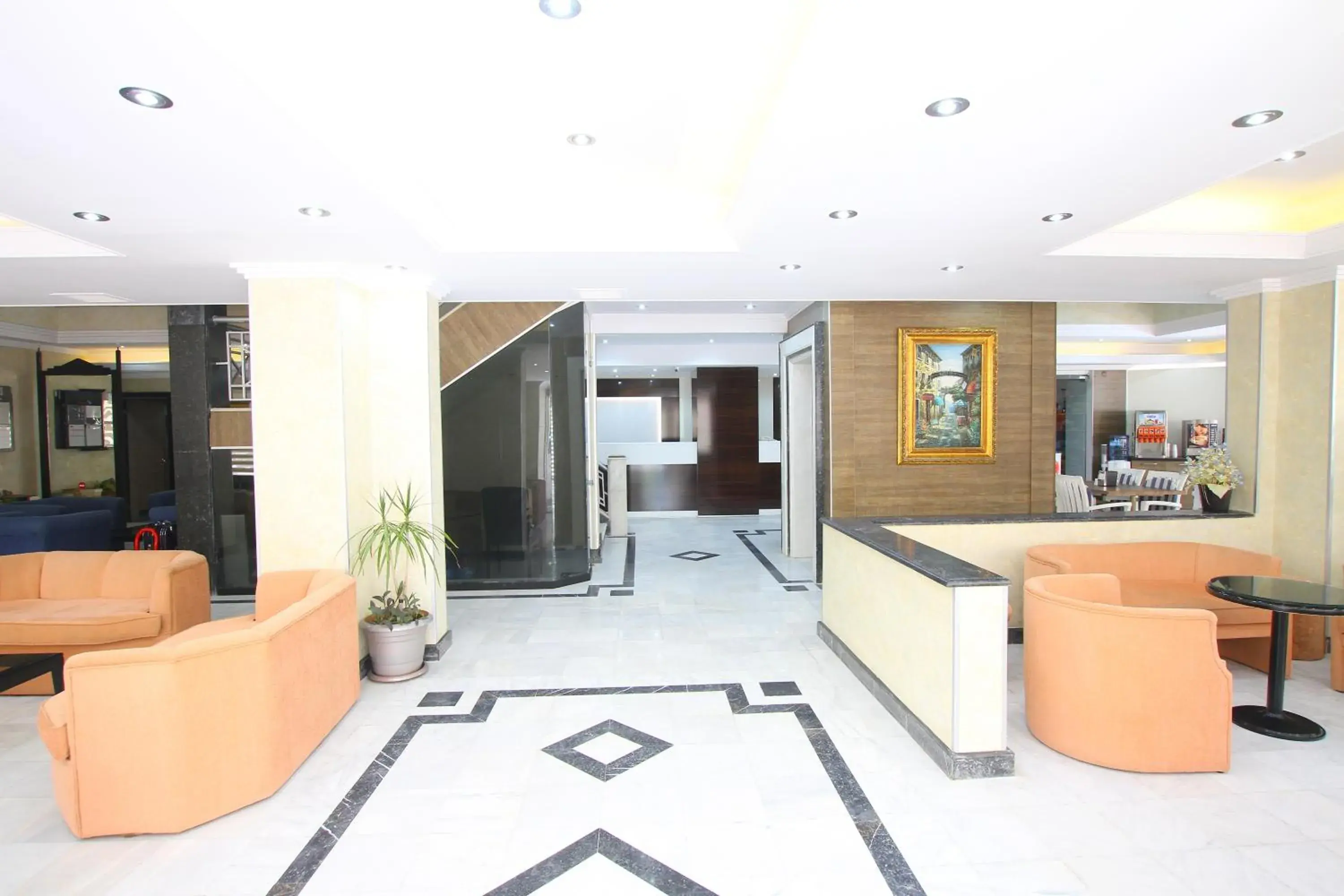 Facade/entrance, Lobby/Reception in Myra Hotel