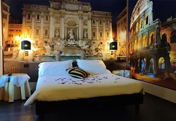 Bed in Hotel Don Carlo