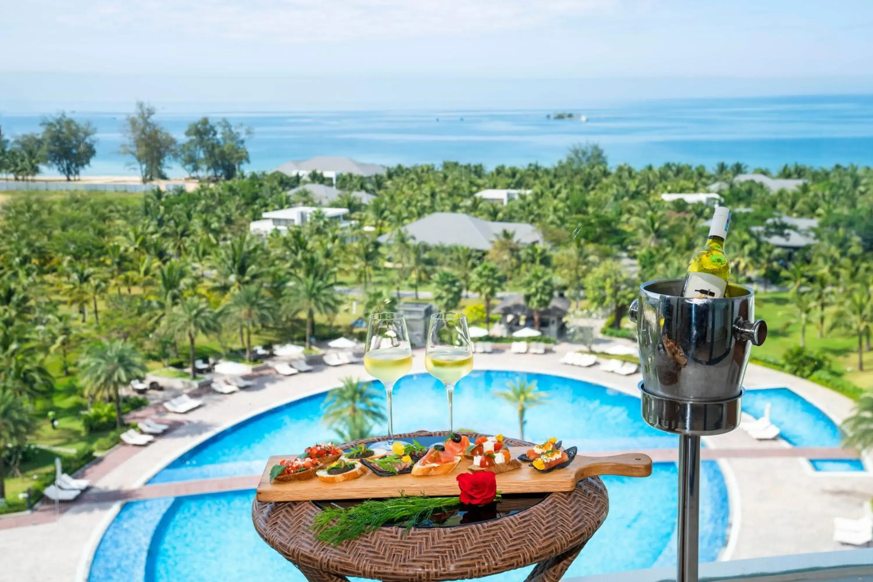 Balcony/Terrace, Pool View in Radisson Blu Resort Phu Quoc