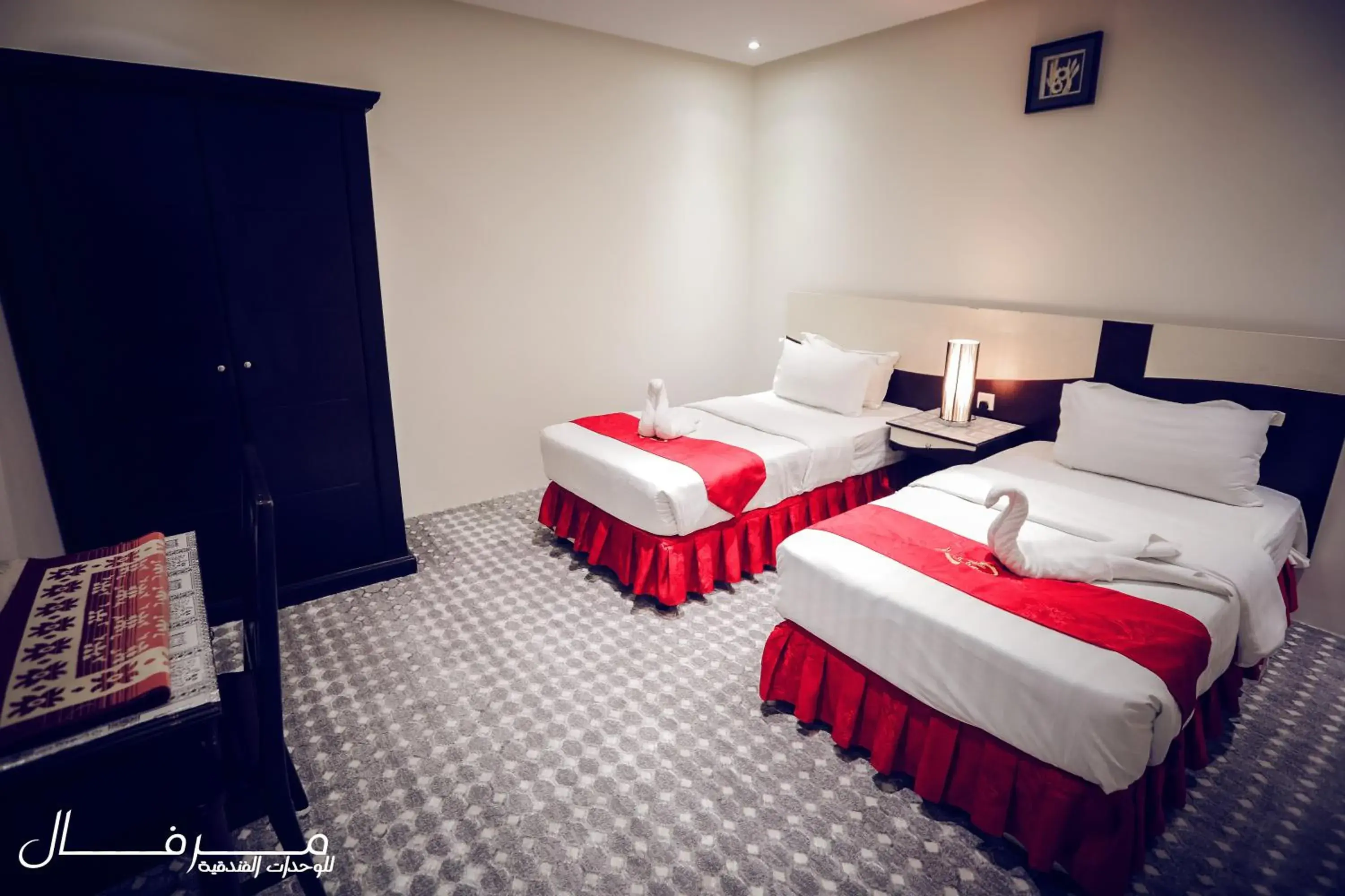 Bed in Merfal Hotel Apartments Al Taawan