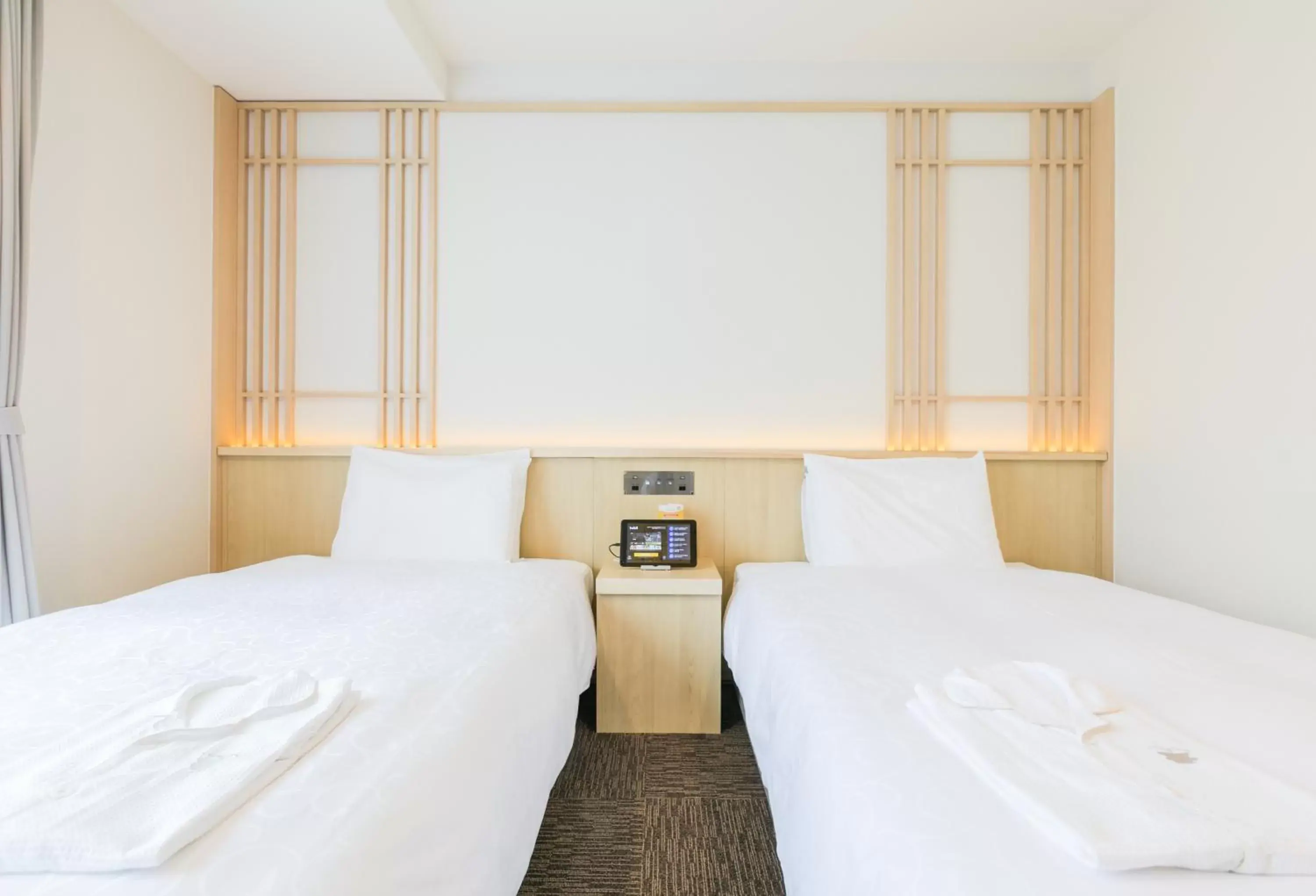 Bed in Henn na Hotel Kyoto Hachijoguchi