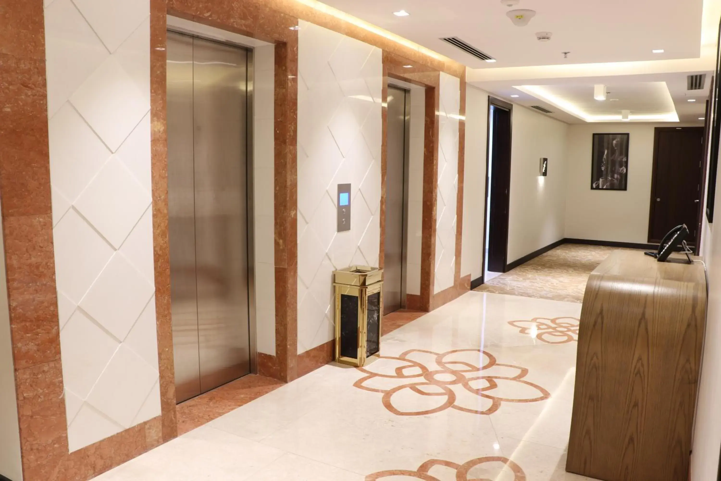 Patio, Lobby/Reception in Levatio Hotel Muscat