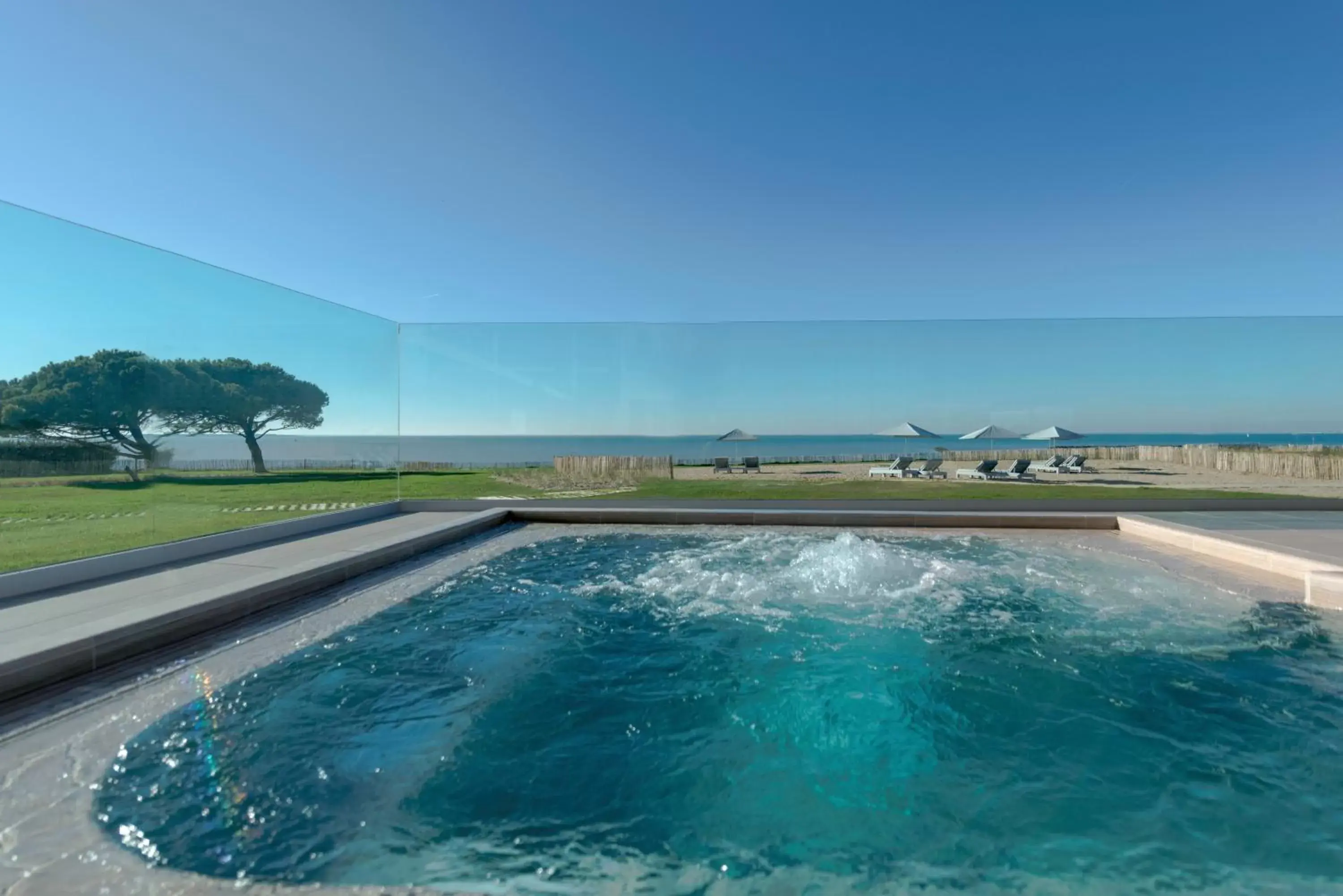 Hot Tub, Swimming Pool in La Grande Terrasse Hotel&Spa La Rochelle MGallery Hotel Collection